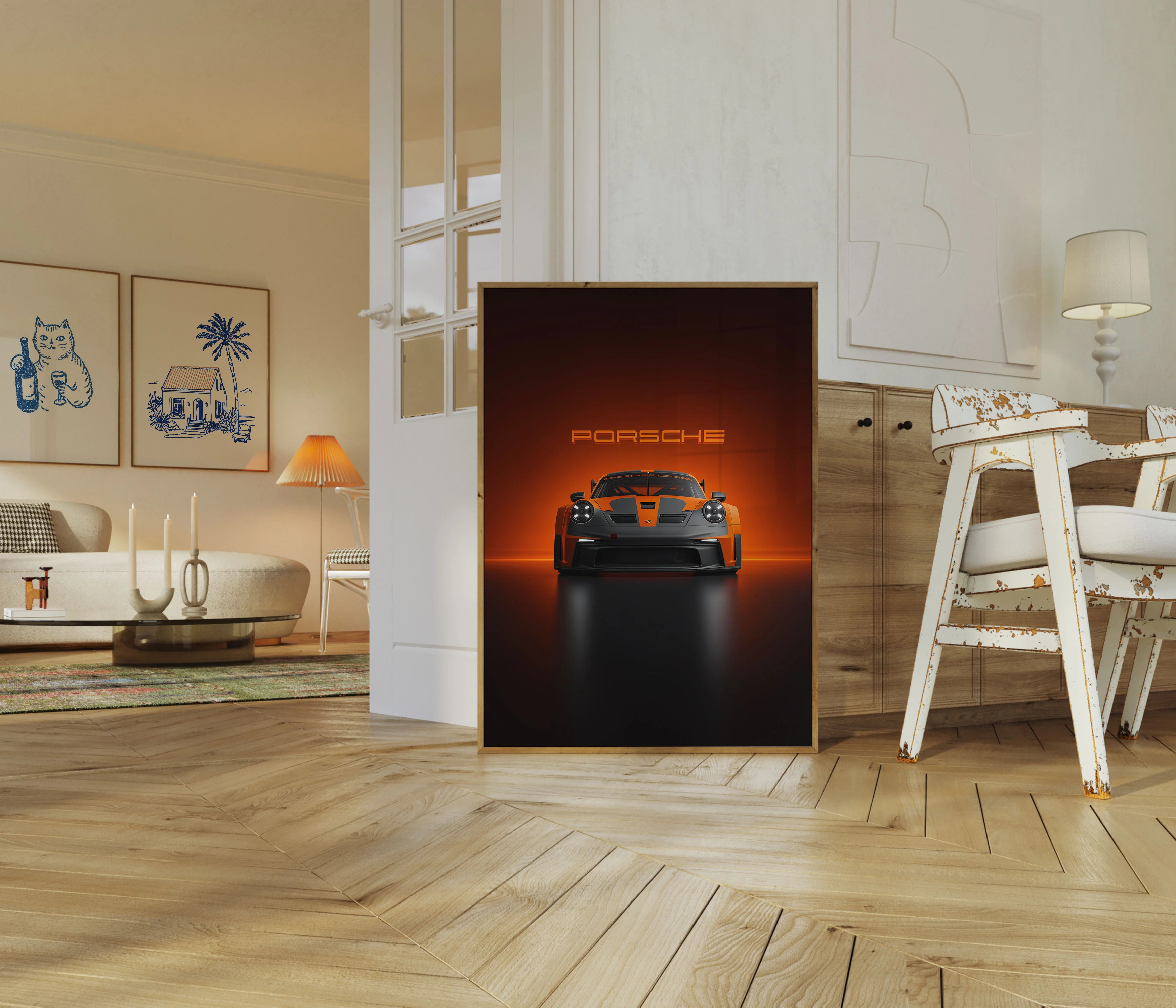 Porsche GT3 RS Orange Beast Poster - Image 5