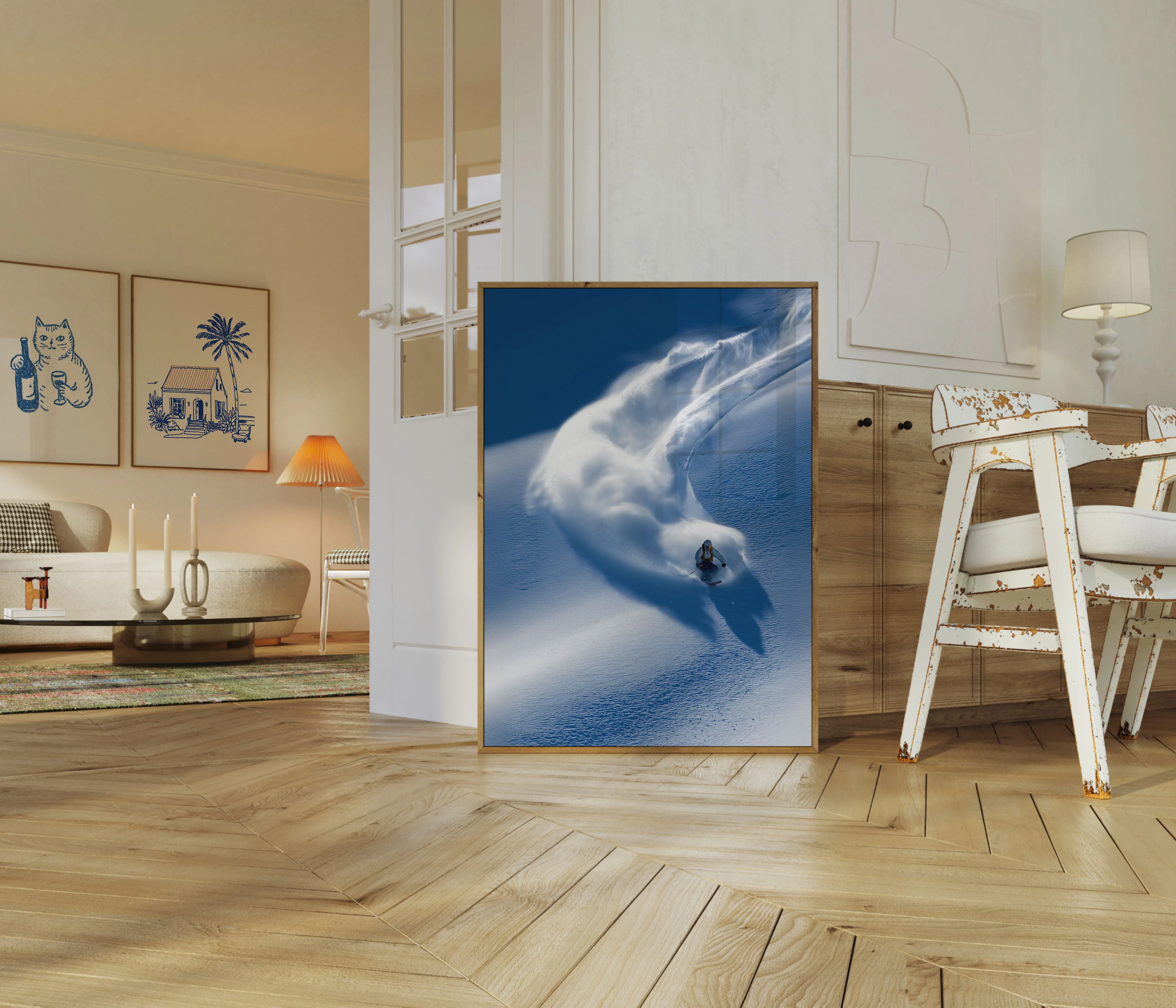 Powder Storm Skiing Poster - Image 5