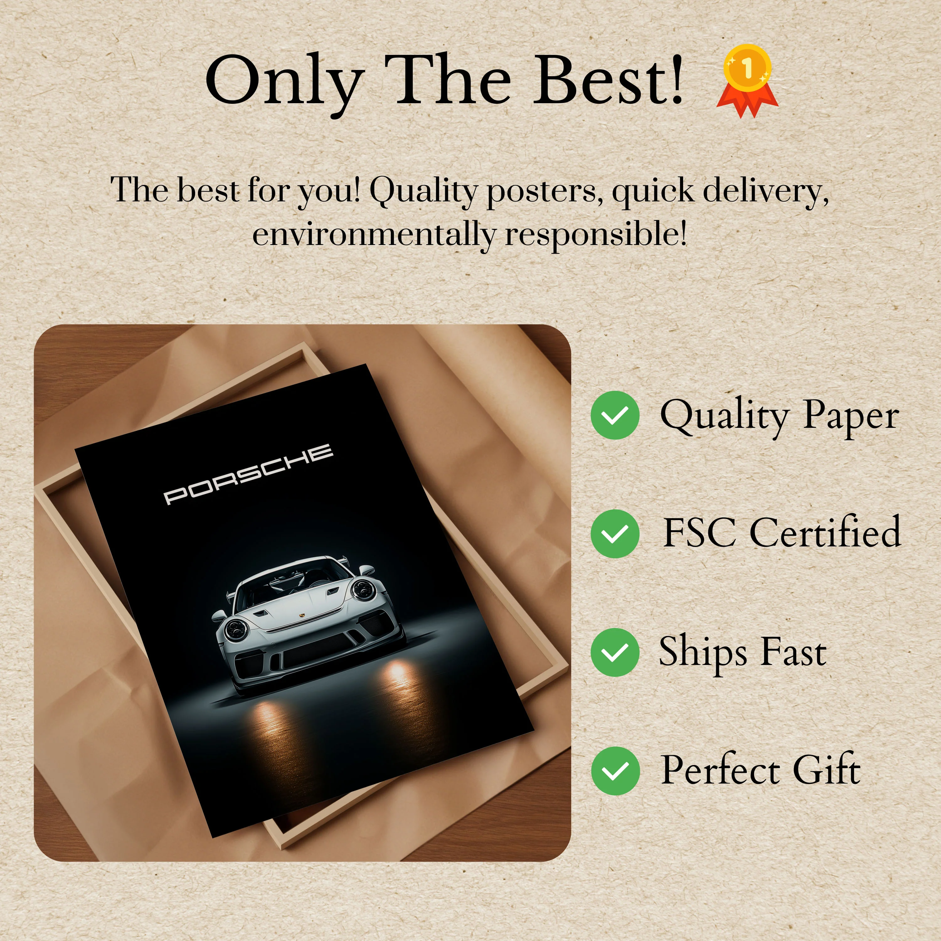 Precision White GT3 Porsche Poster - Image 3