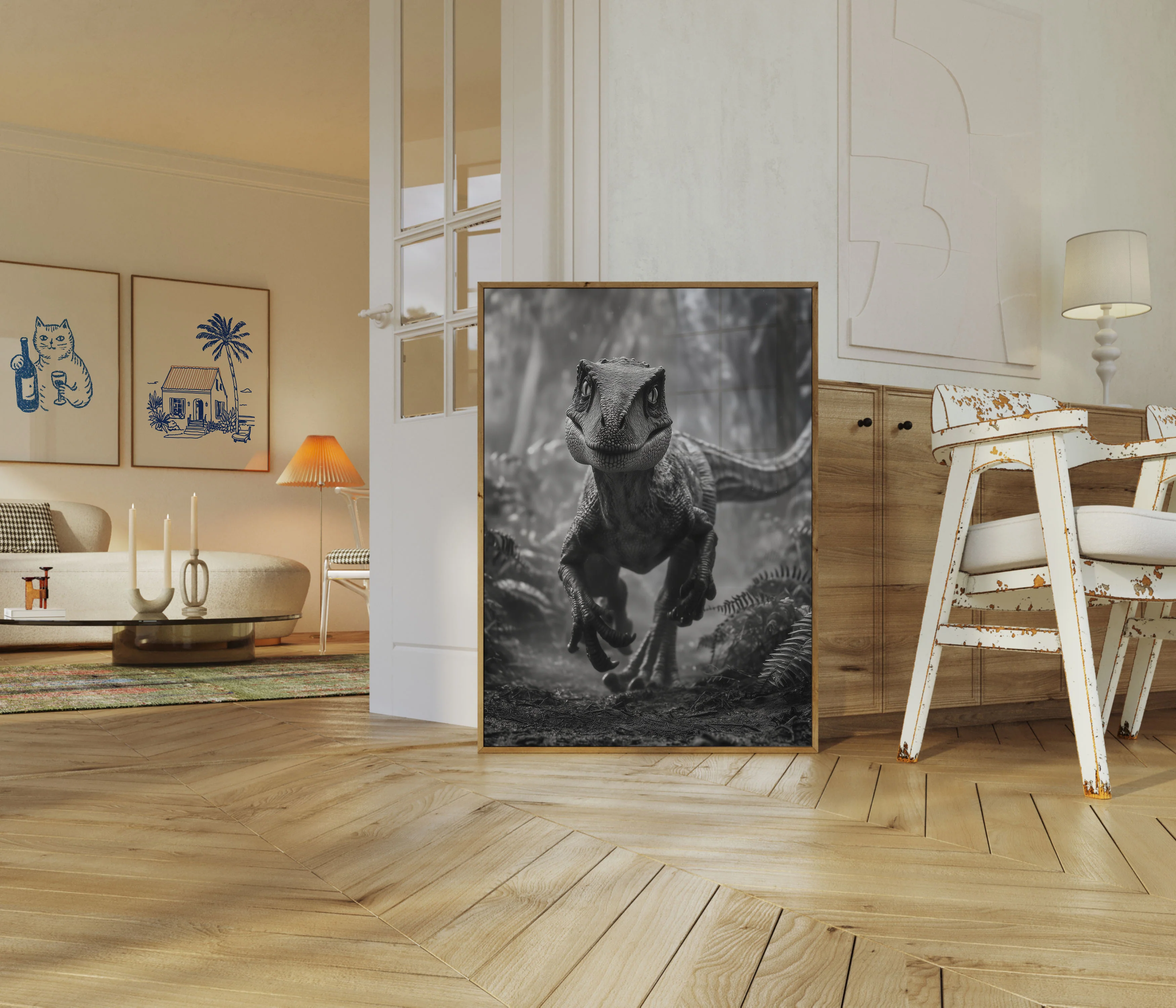 Prehistoric Hunter Velociraptor Poster - Image 5