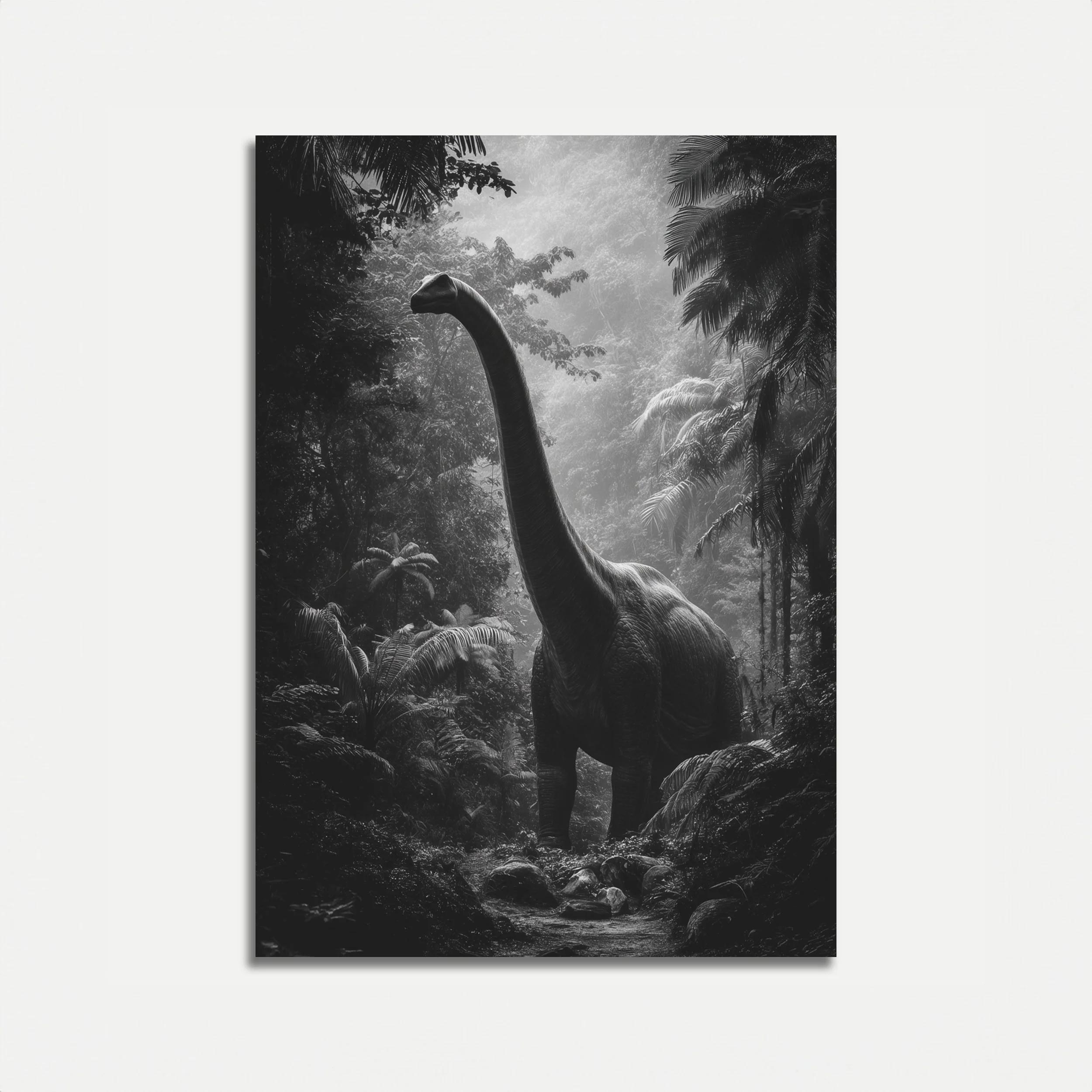 Prehistoric Jungle Brontosaurus Poster