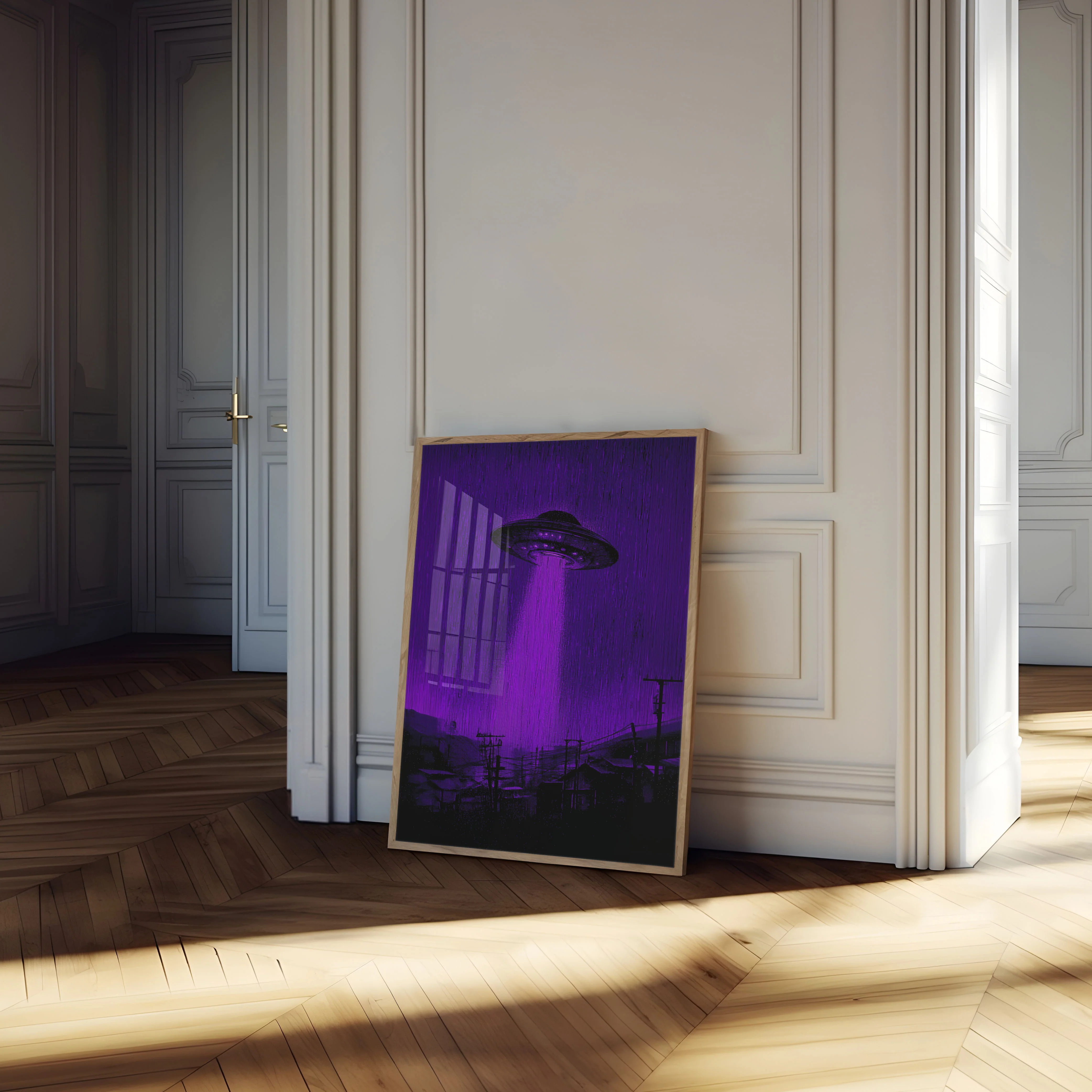 Purple Alien Invasion Poster - Image 4