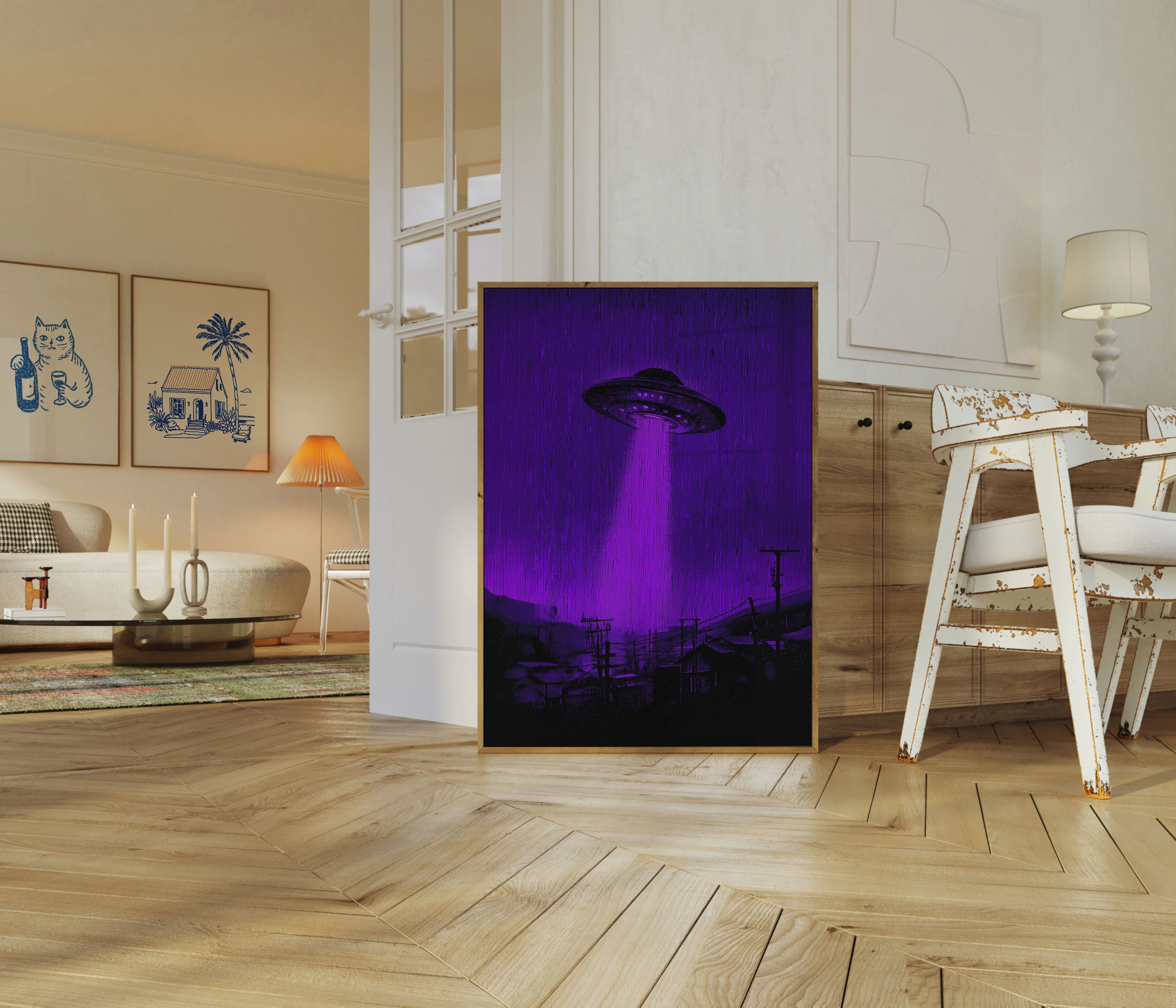 Purple Alien Invasion Poster - Image 5