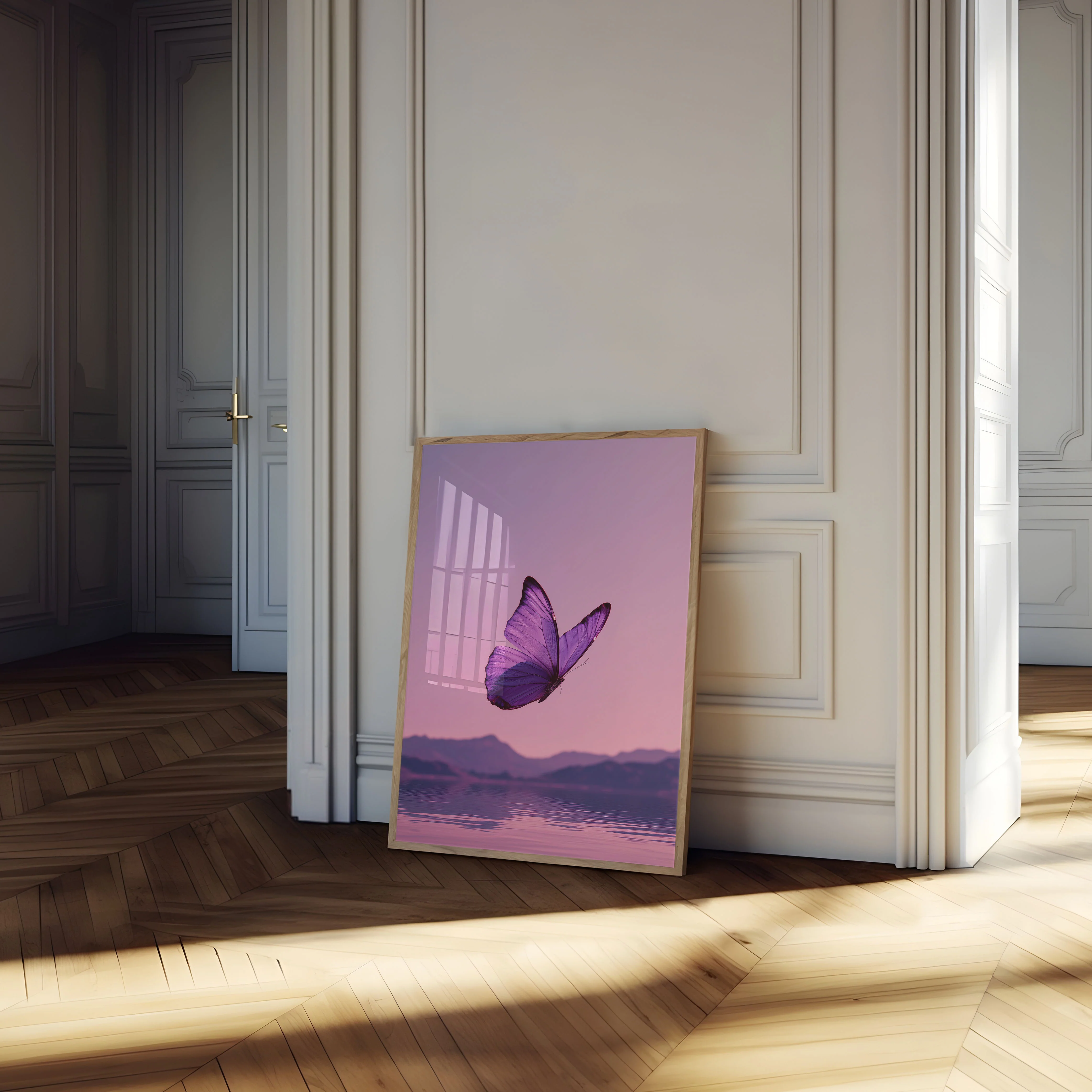 Purple Butterfly Flight Poster - Image 4