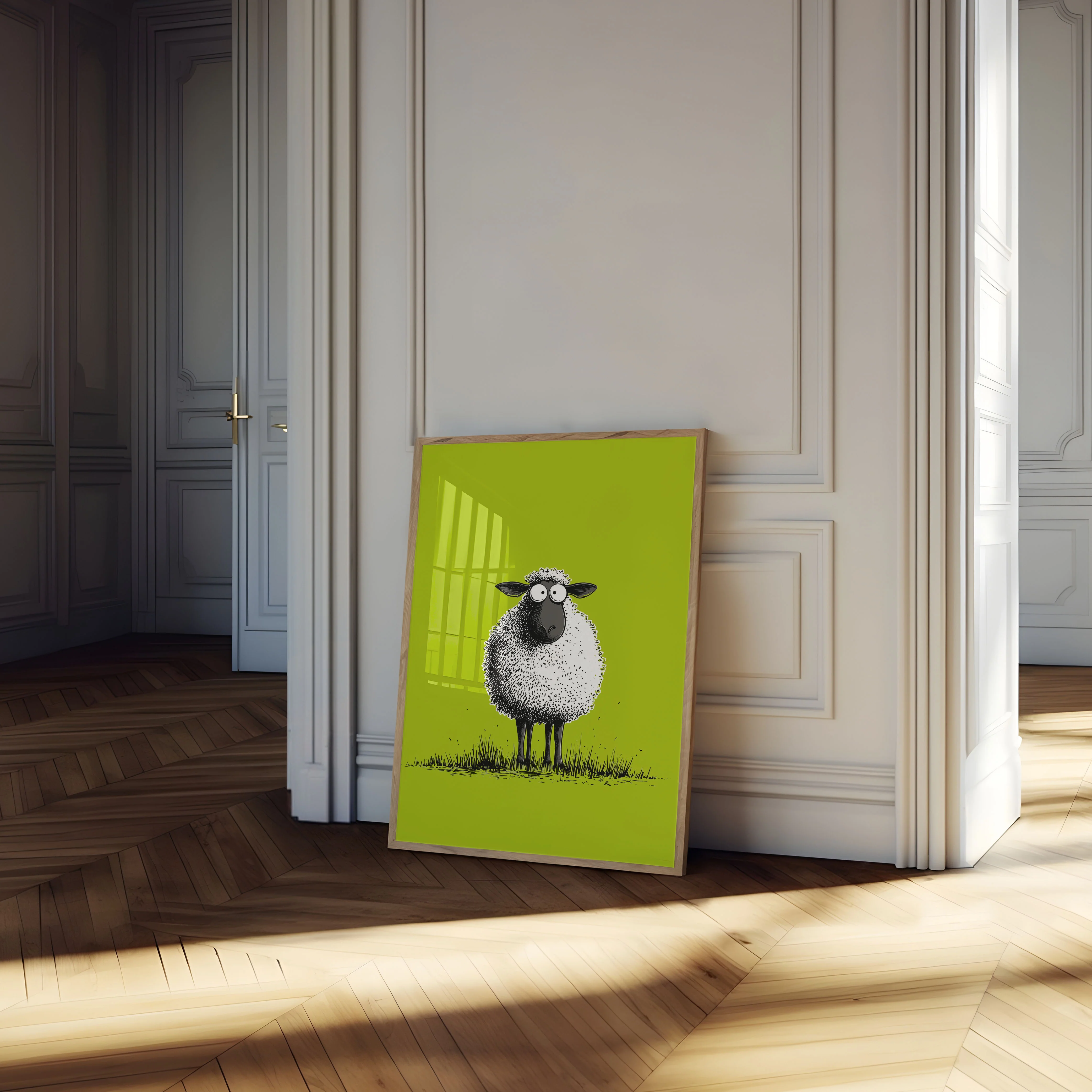 Quirky Sheep Standing Tall Poster - Image 4