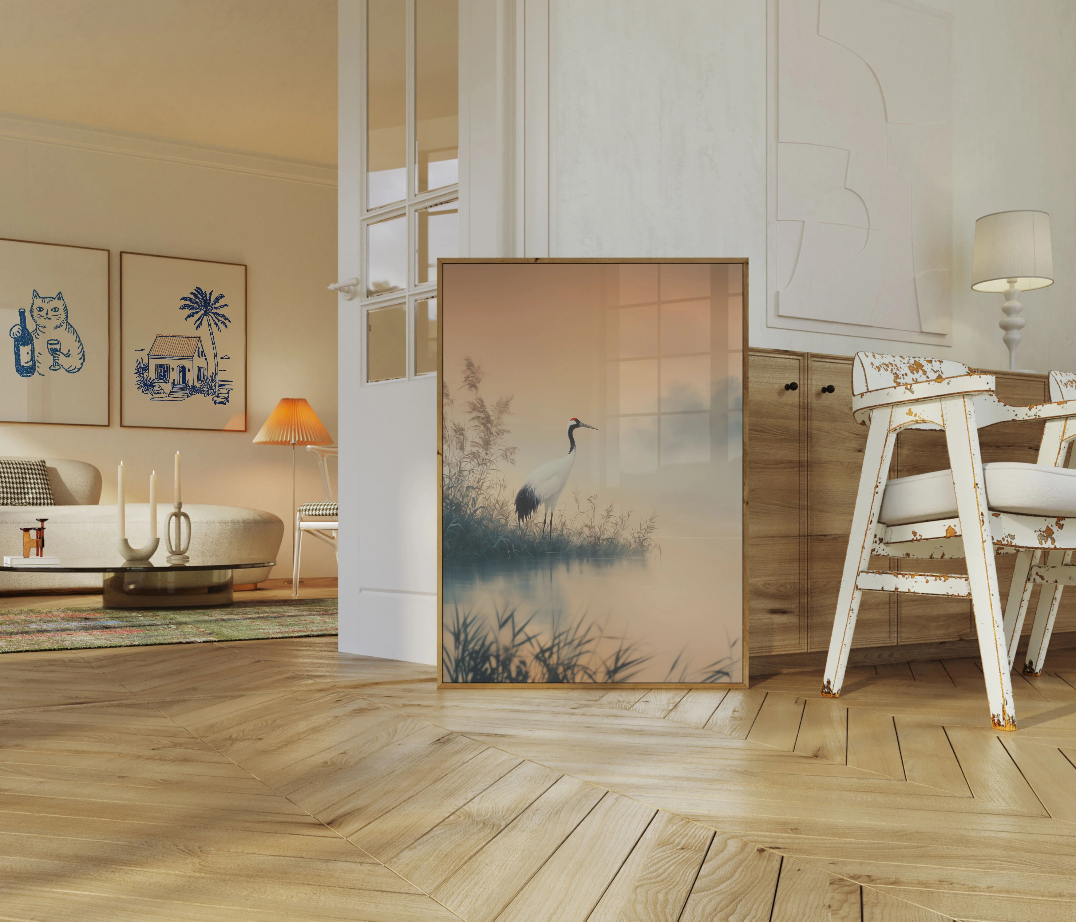 Red-Crowned Crane Mist Poster - Image 5