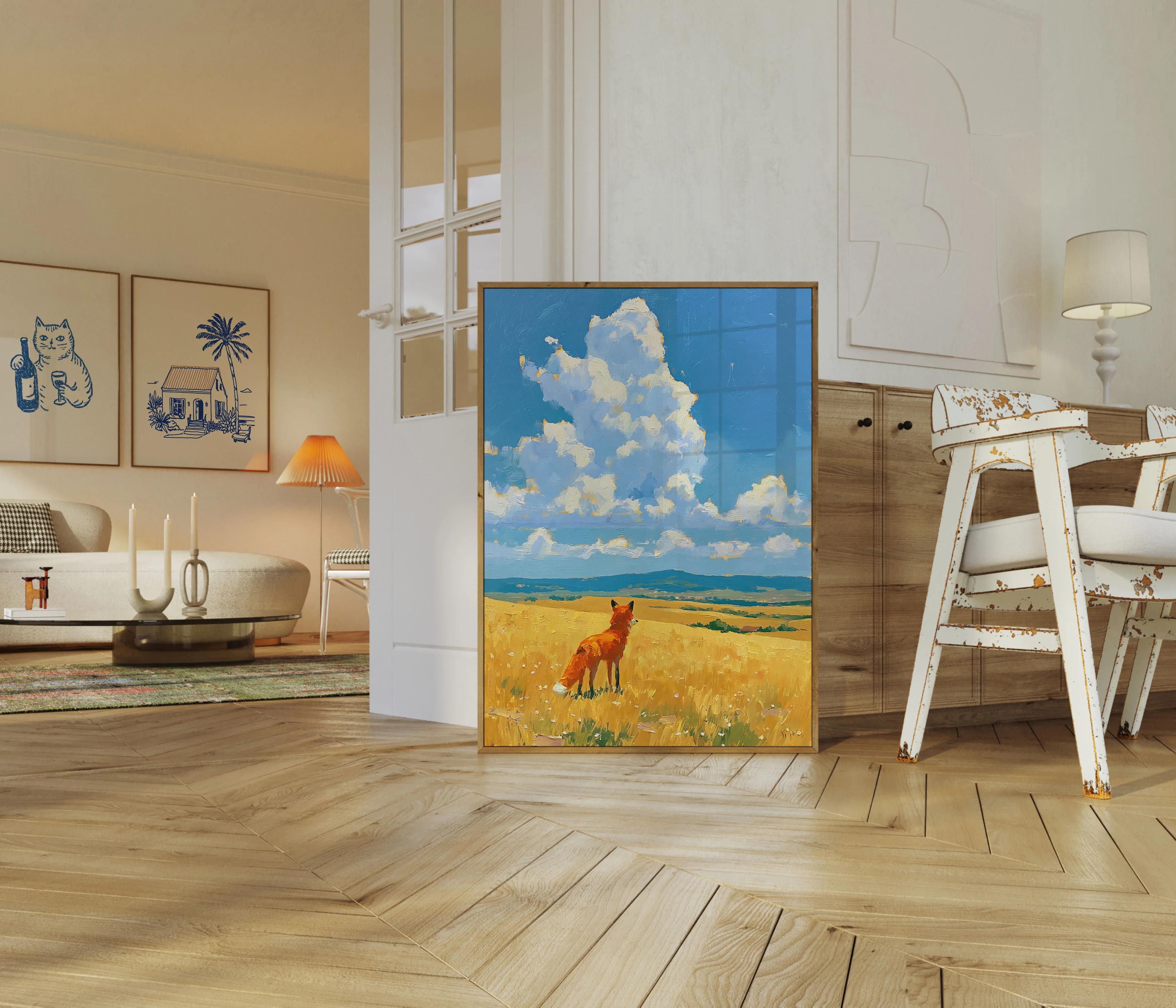 Red Fox in Golden Fields Poster - Image 5