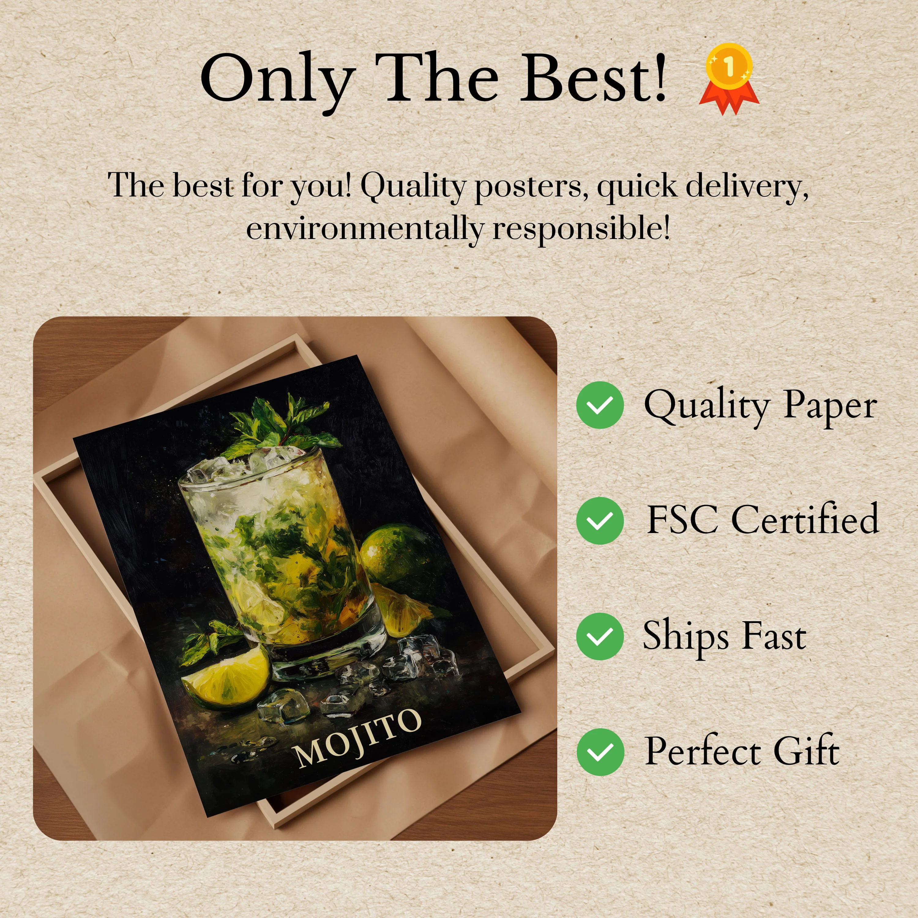 Refreshing Mojito Cocktail Poster - Image 3