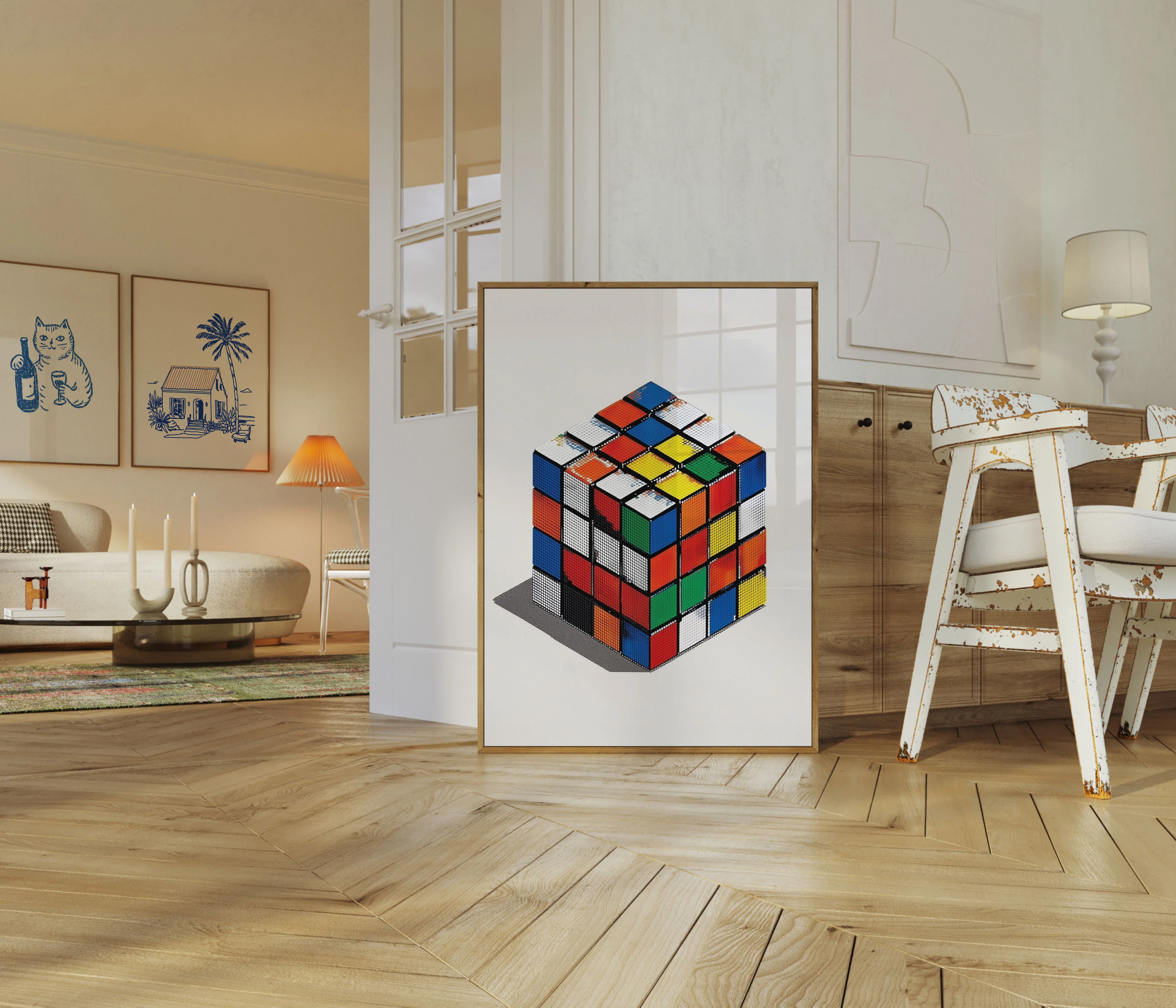 Retro Cube Puzzle Poster - Image 5