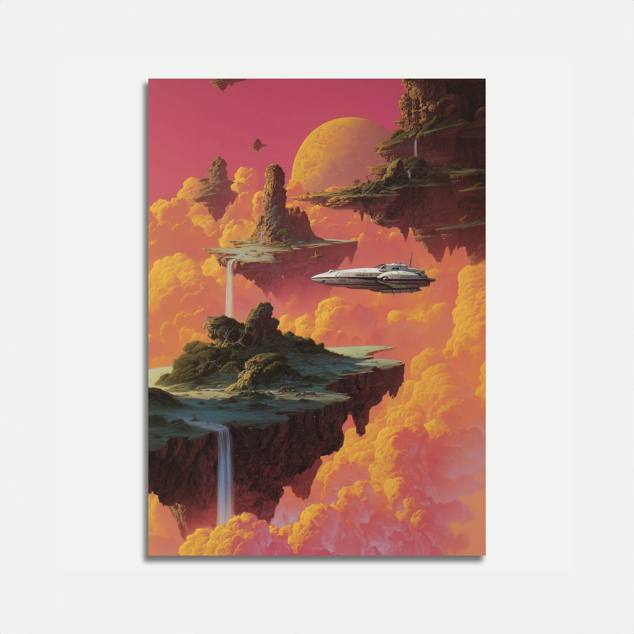 Retro Sci-Fi Sky Explorer Poster