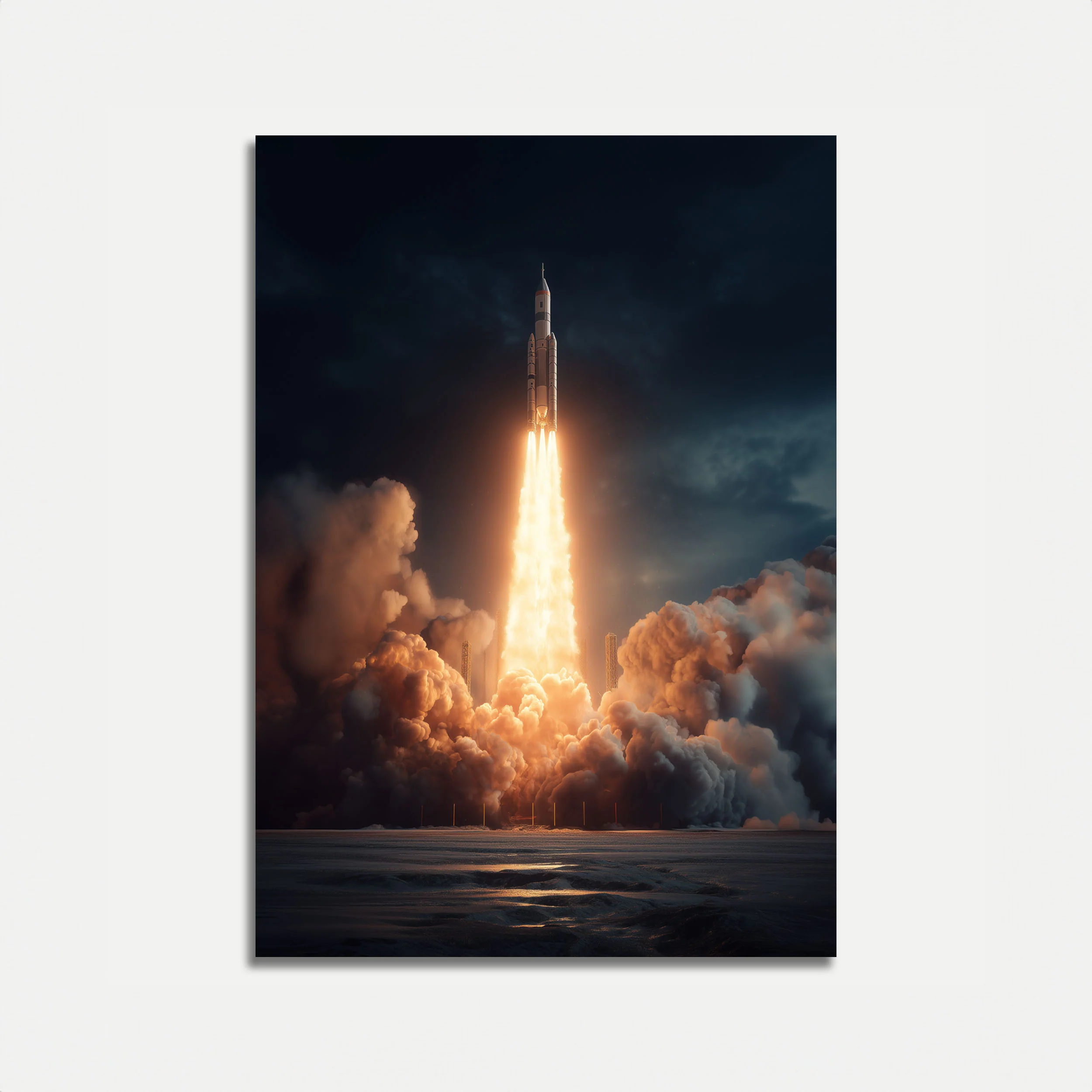 Rocket Launch into Infinity Poster