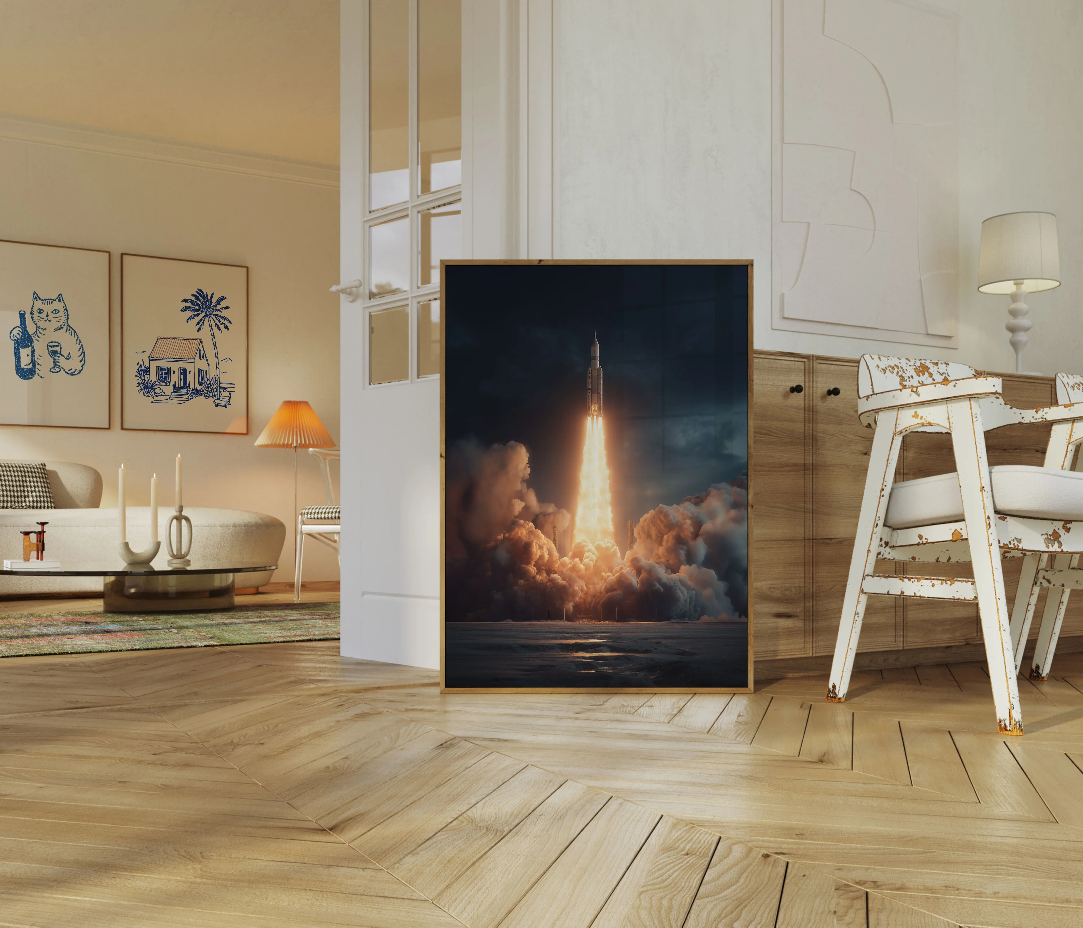 Rocket Launch into Infinity Poster - Image 5