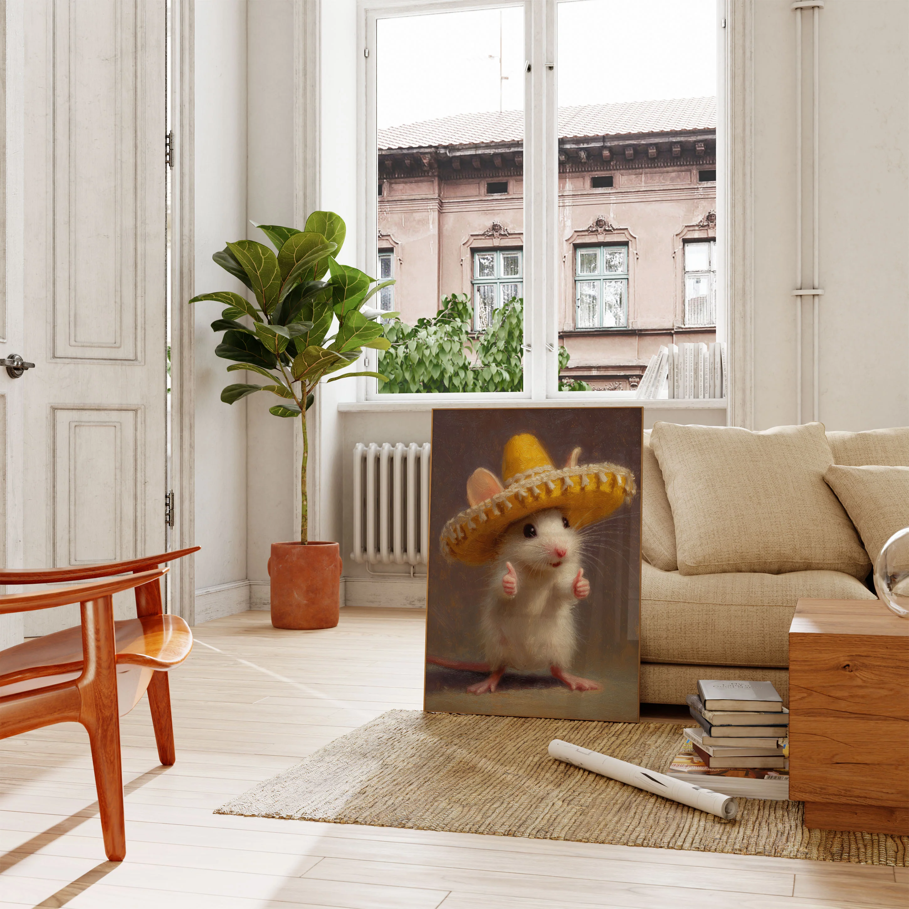 Rodent in Sombrero Poster - Image 2