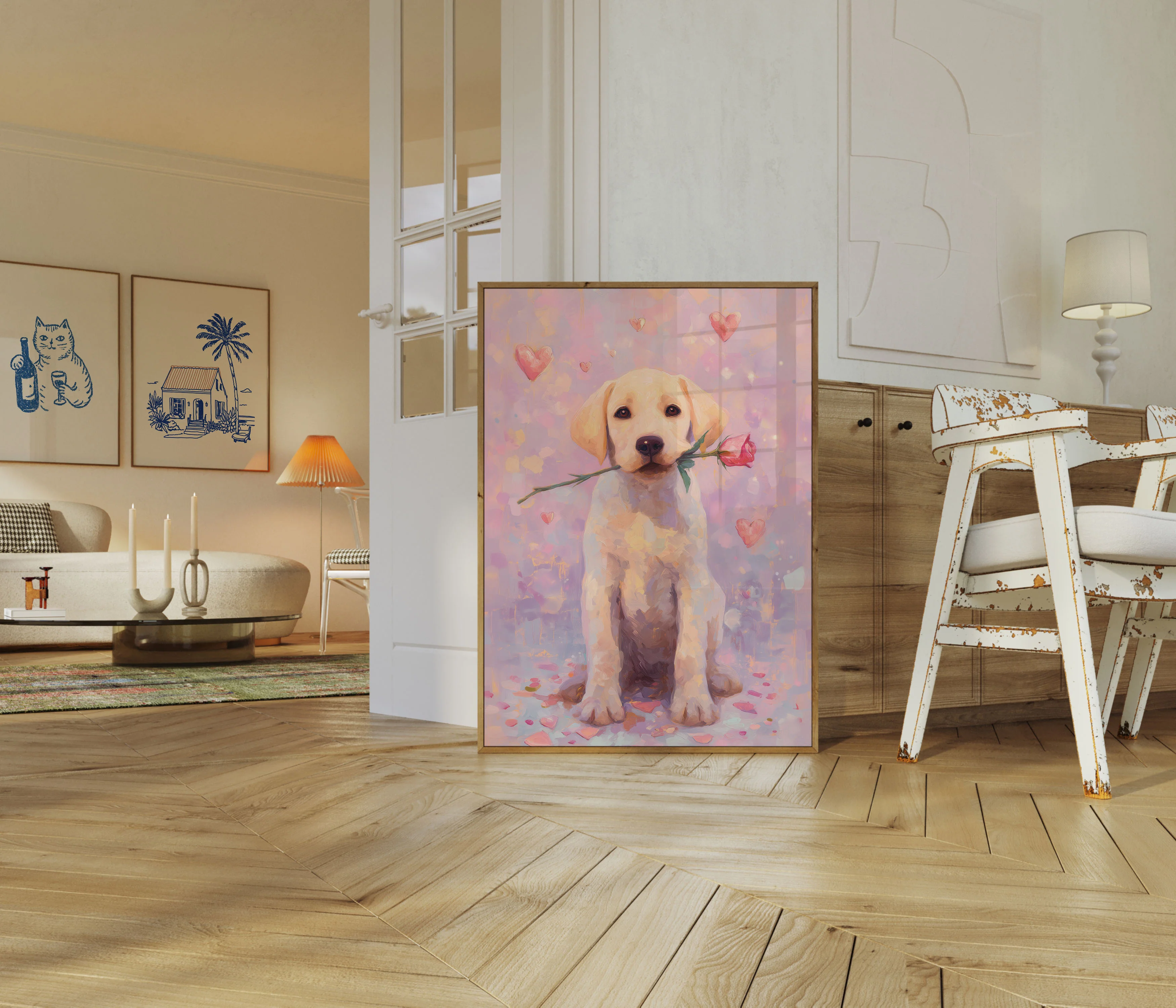 Romantic Labrador Love Poster - Image 5
