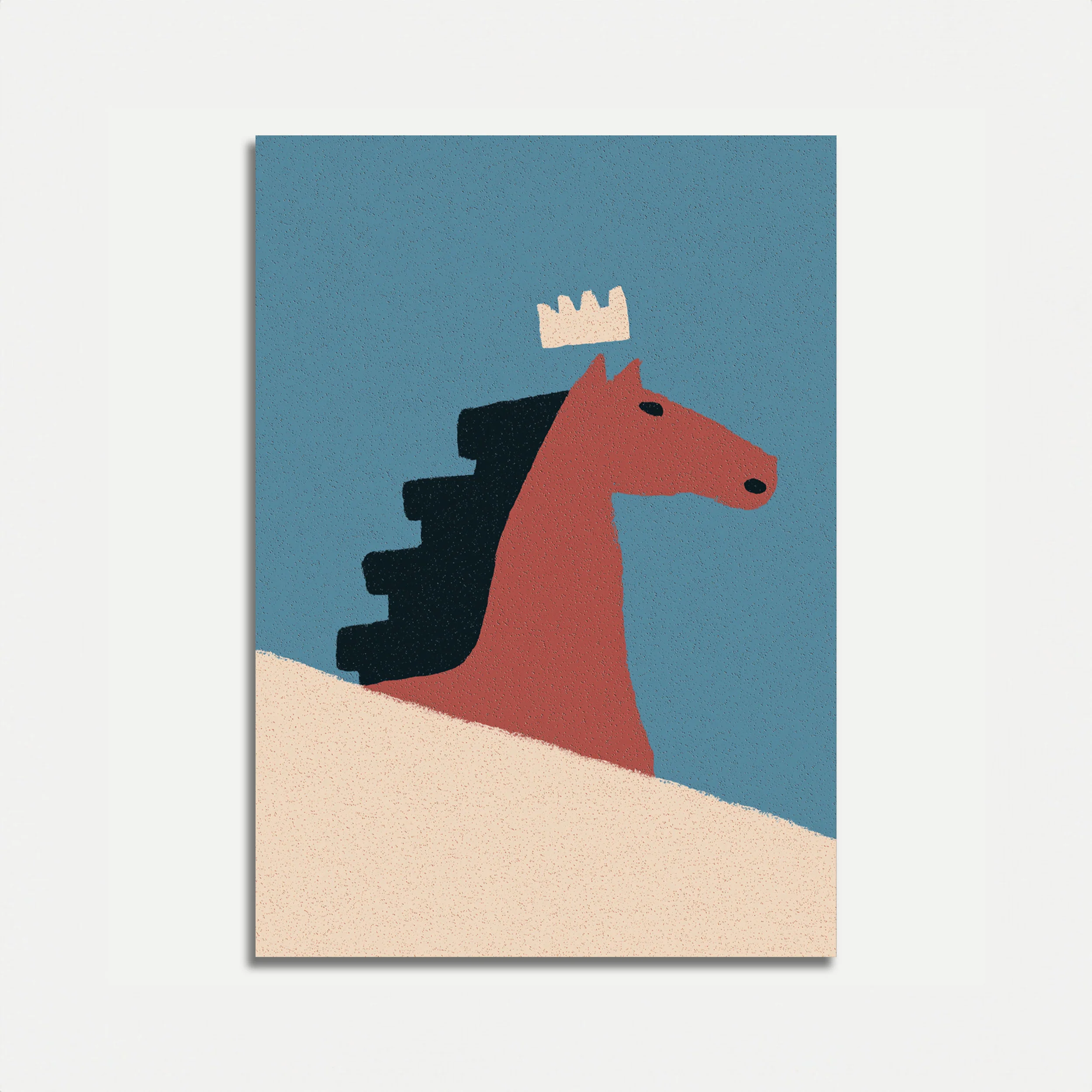 Royal Horse With Crown Poster