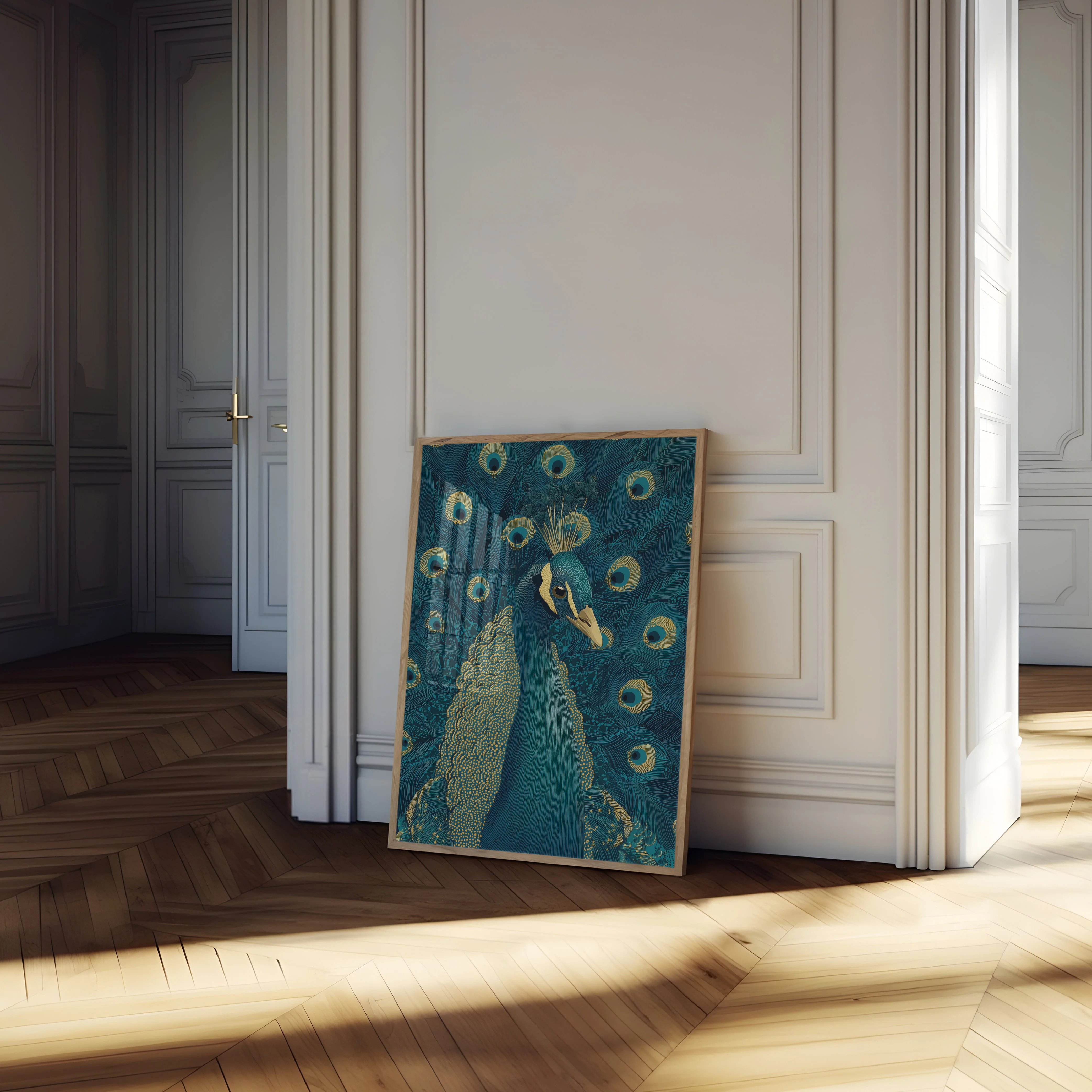 Royal Peacock Display Poster - Image 4