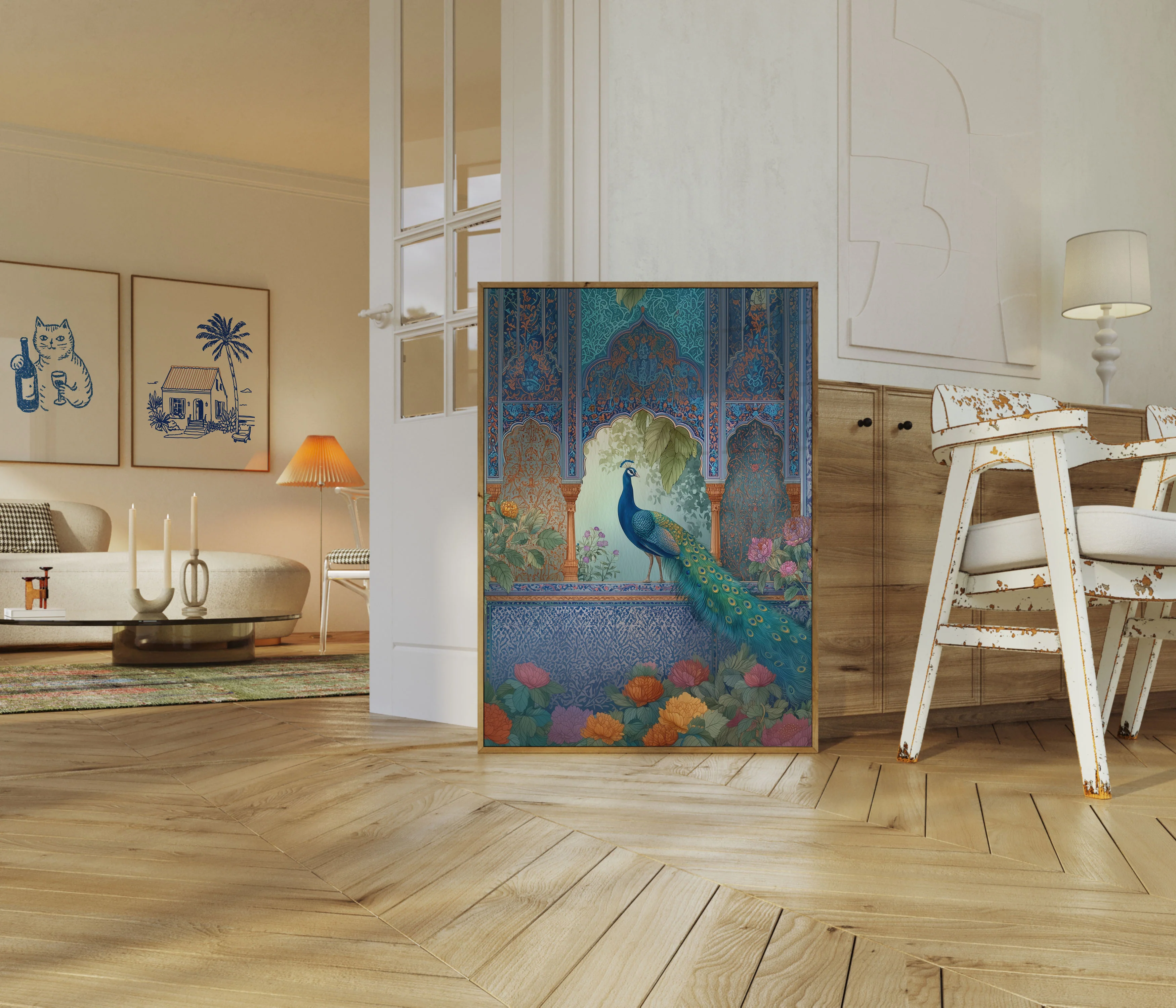 Royal Peacock Garden Poster - Image 5