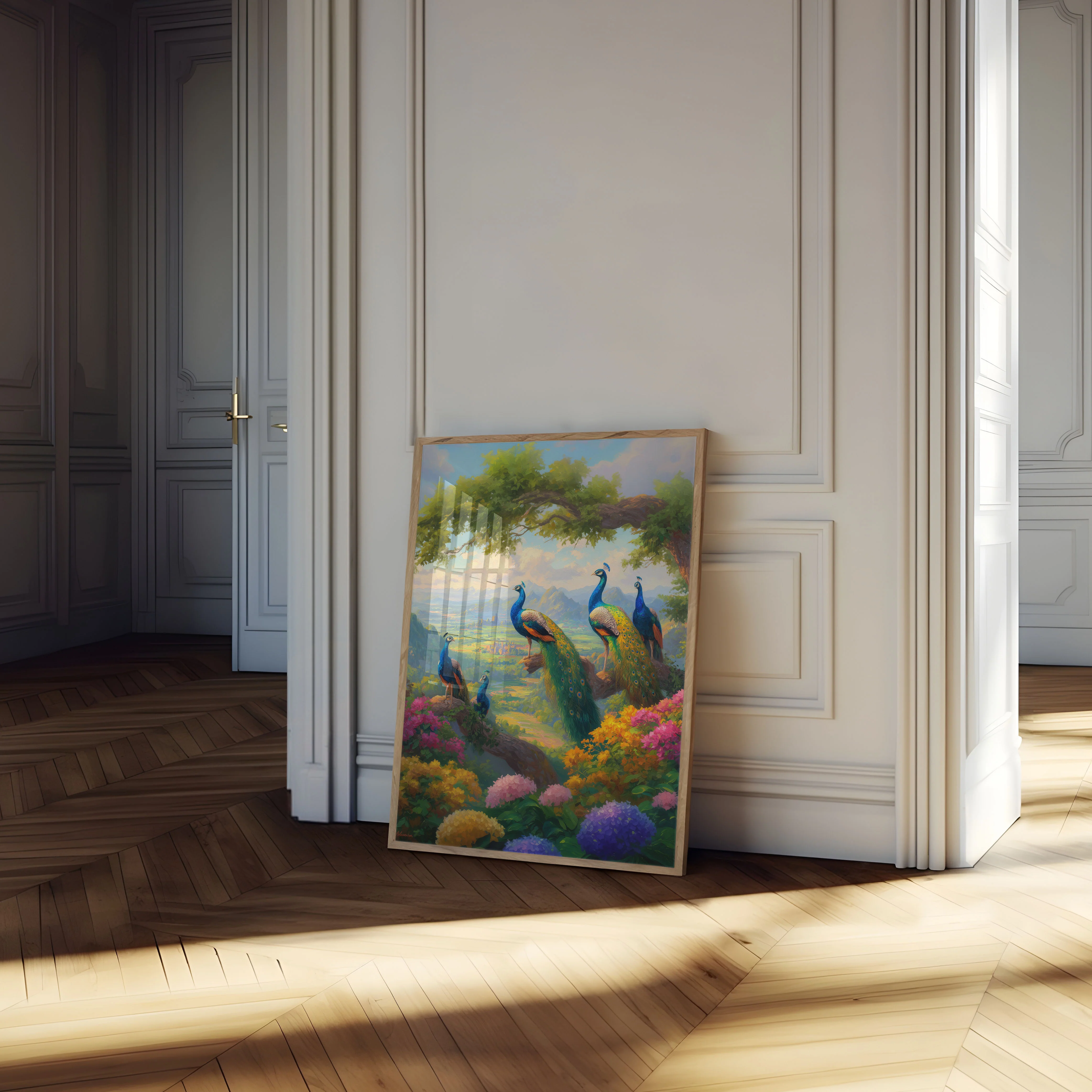 Royal Peacocks Paradise Poster - Image 4