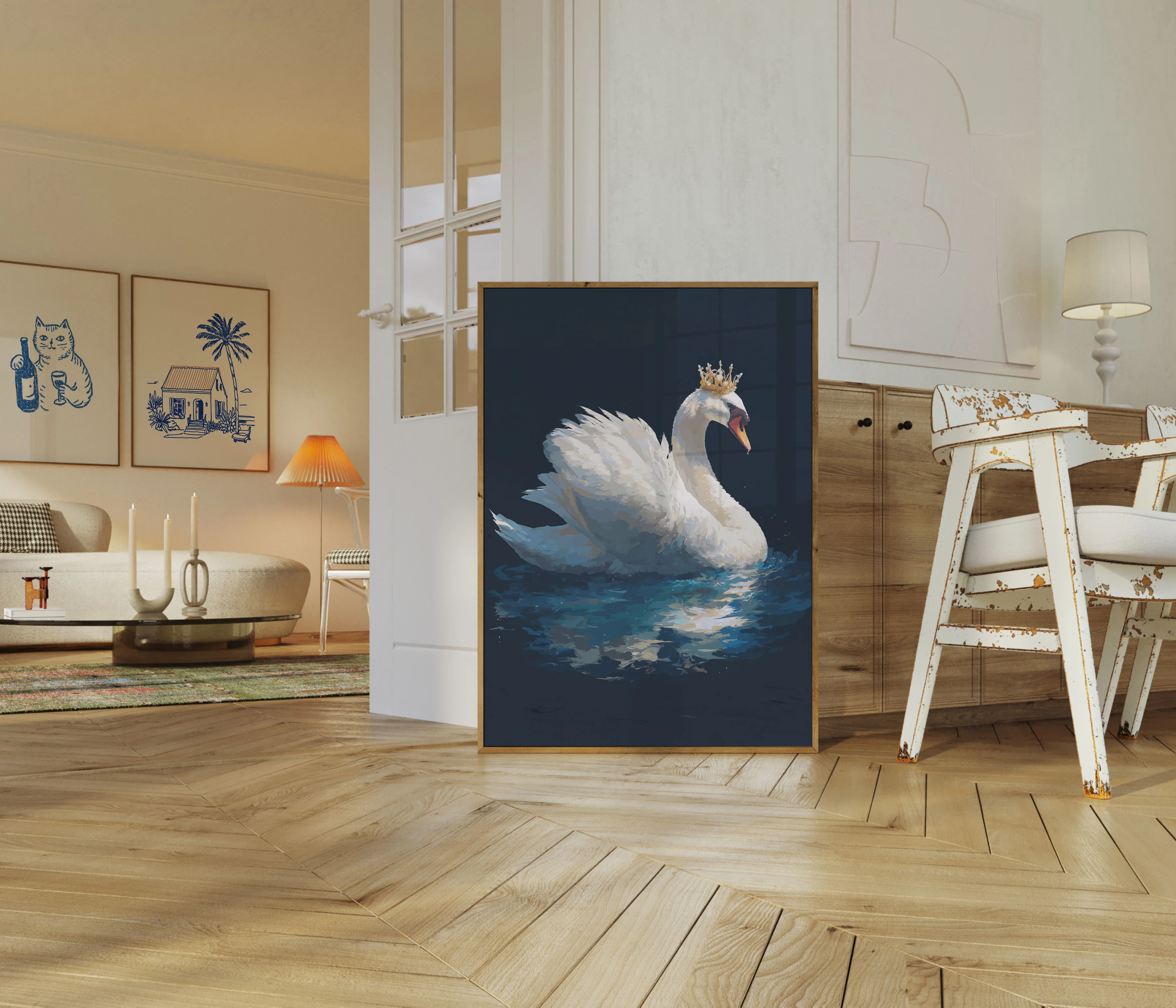 Royal Swan Crown Poster - Image 5