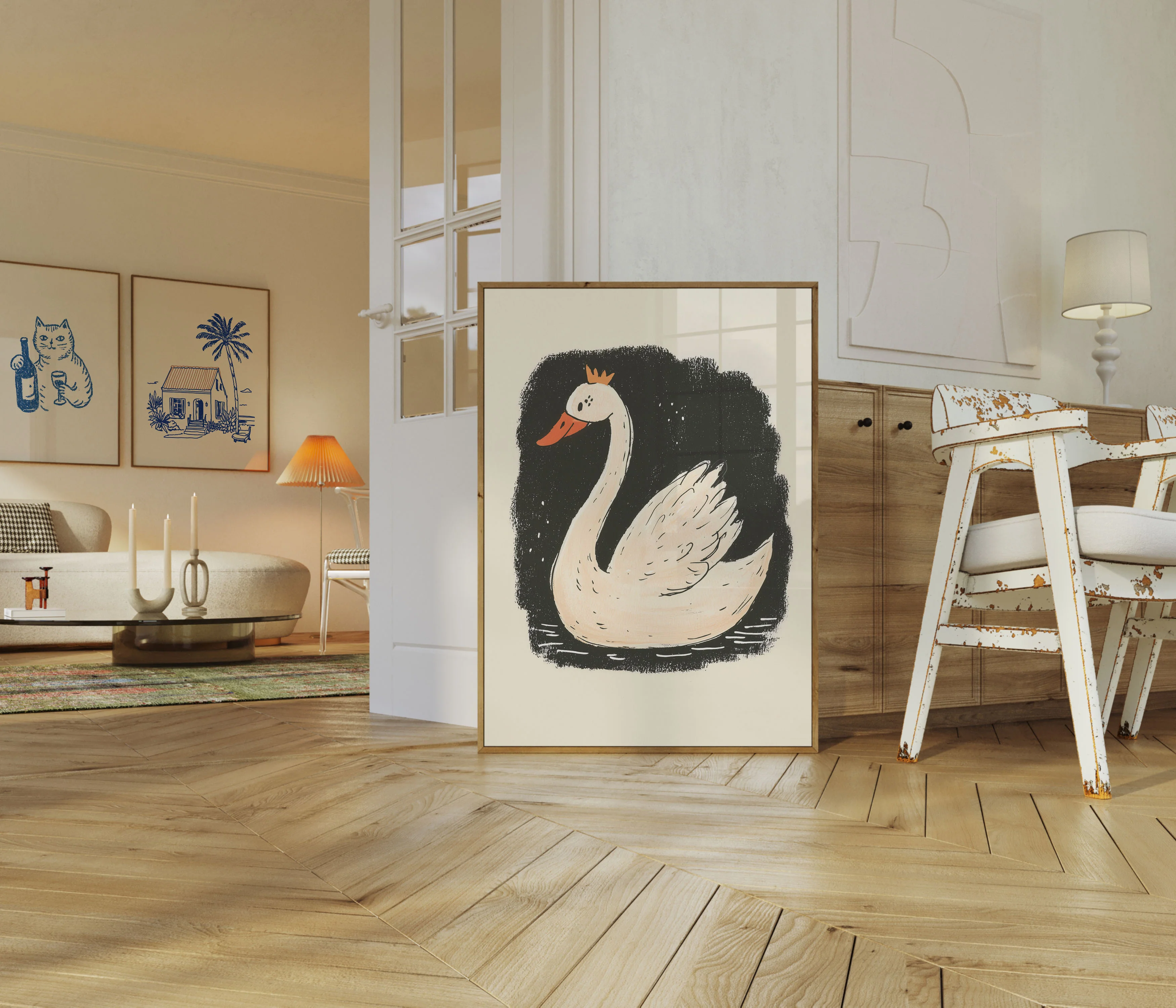 Royal Swan Elegance Poster - Image 5