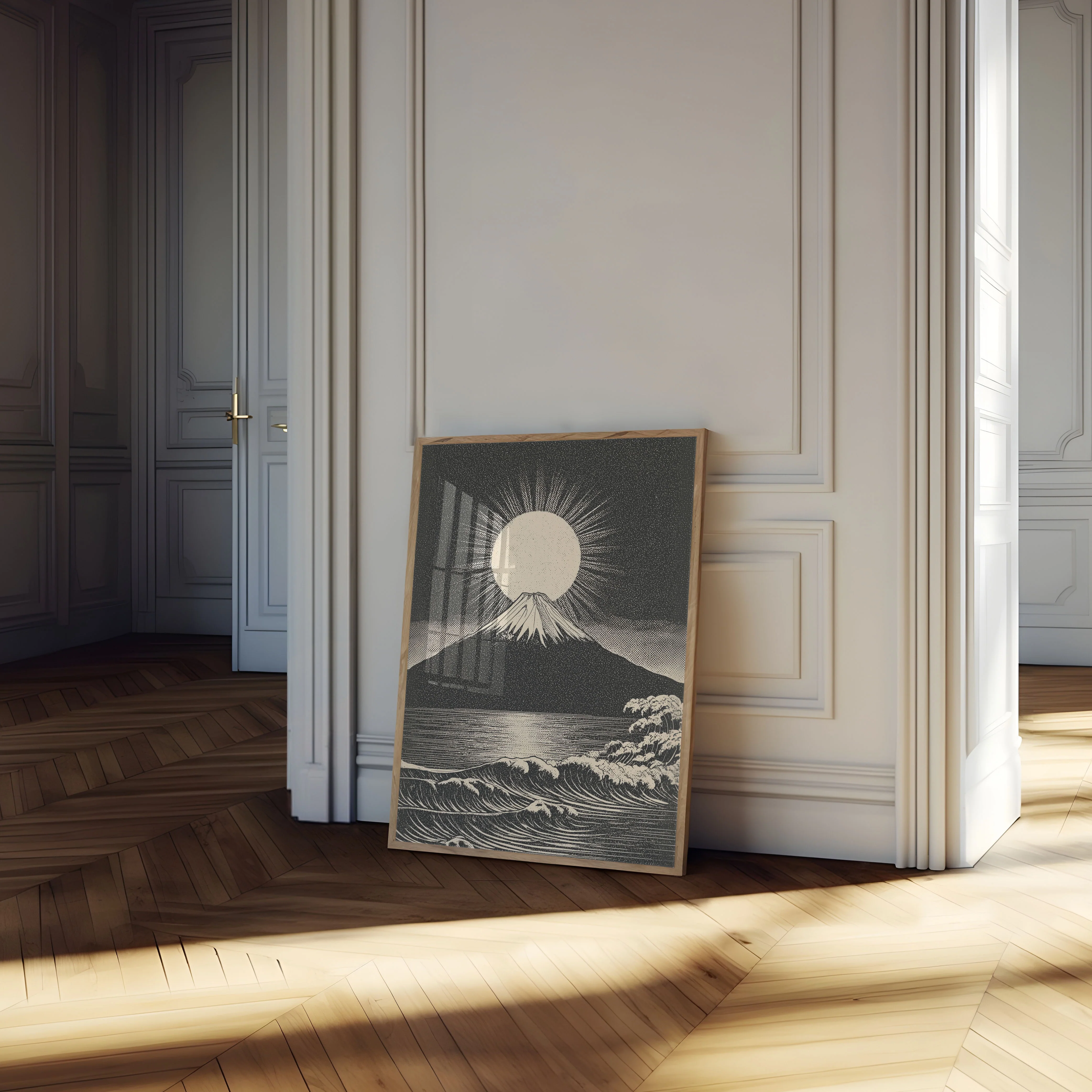 Sacred Mountain Rising Sun Poster - Image 4