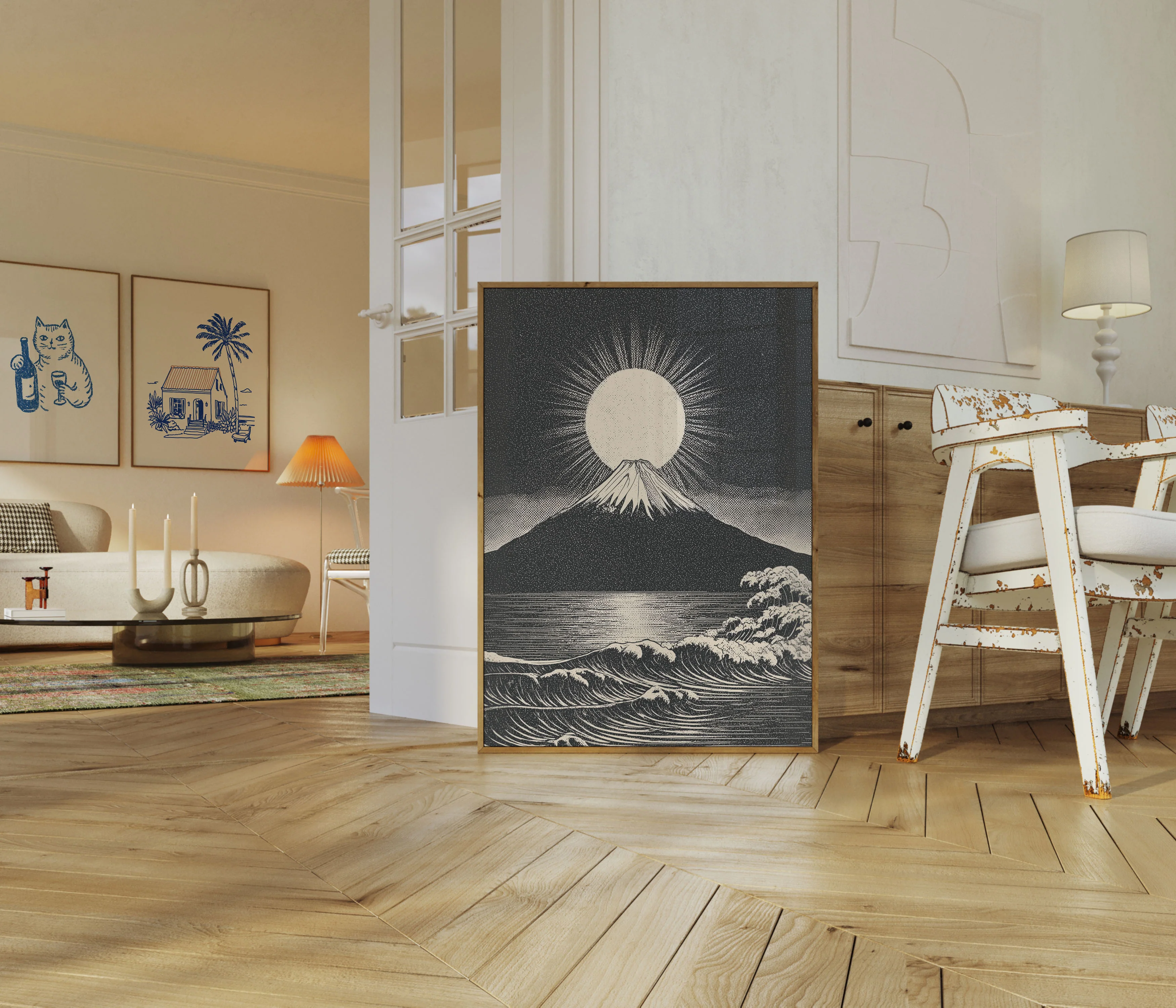 Sacred Mountain Rising Sun Poster - Image 5