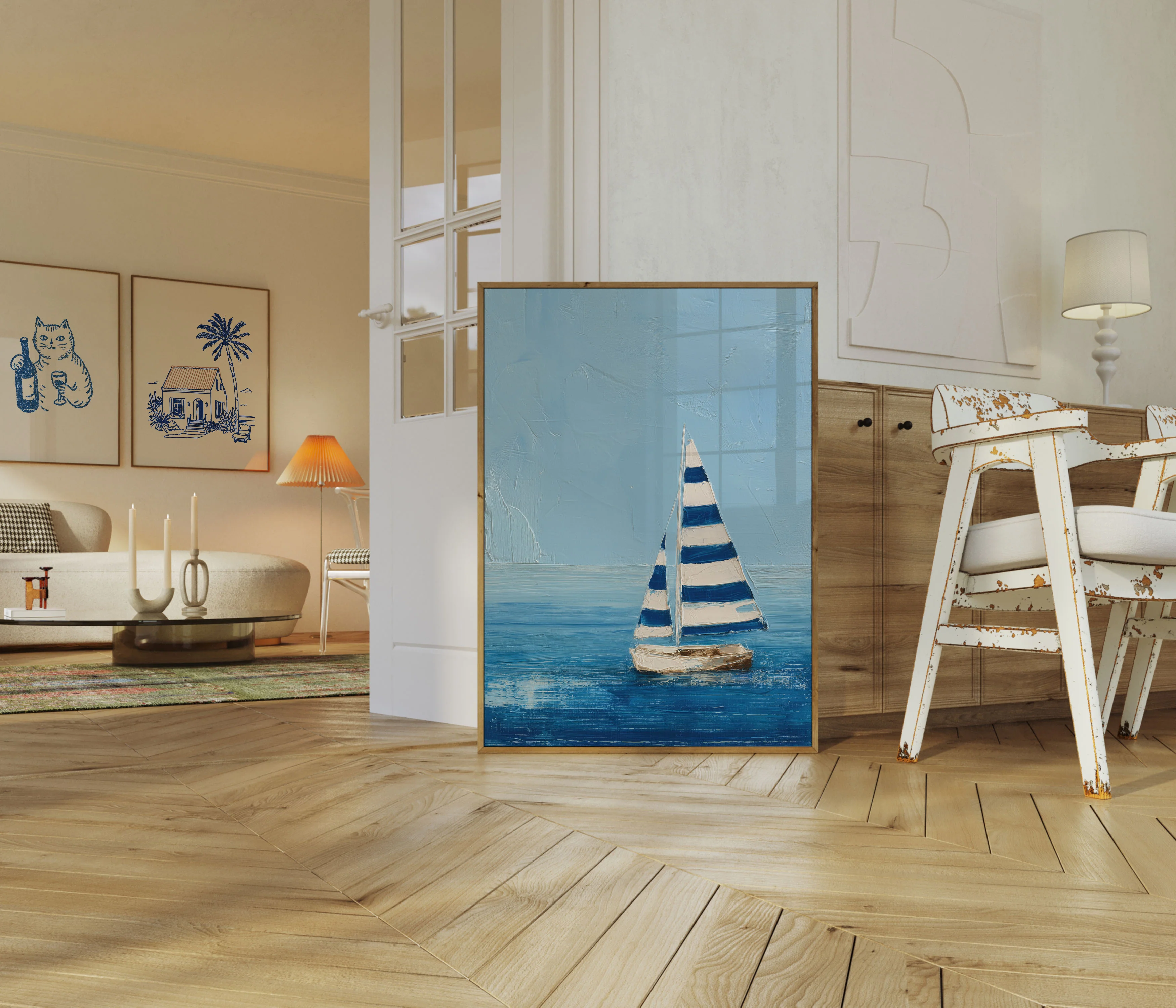 Sailboat on Calm Waters Poster - Image 5