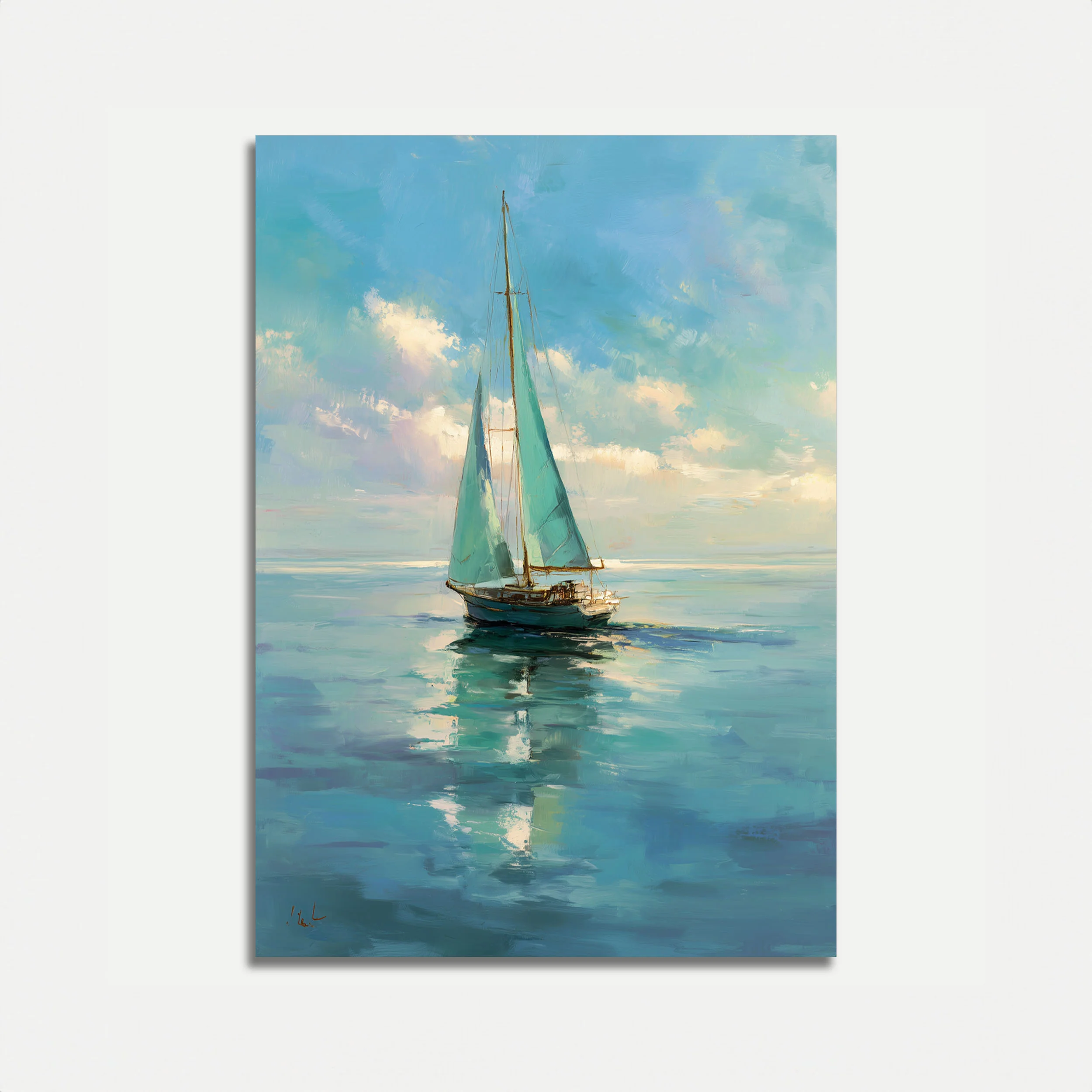 Sailing Boat on Calm Waters Poster