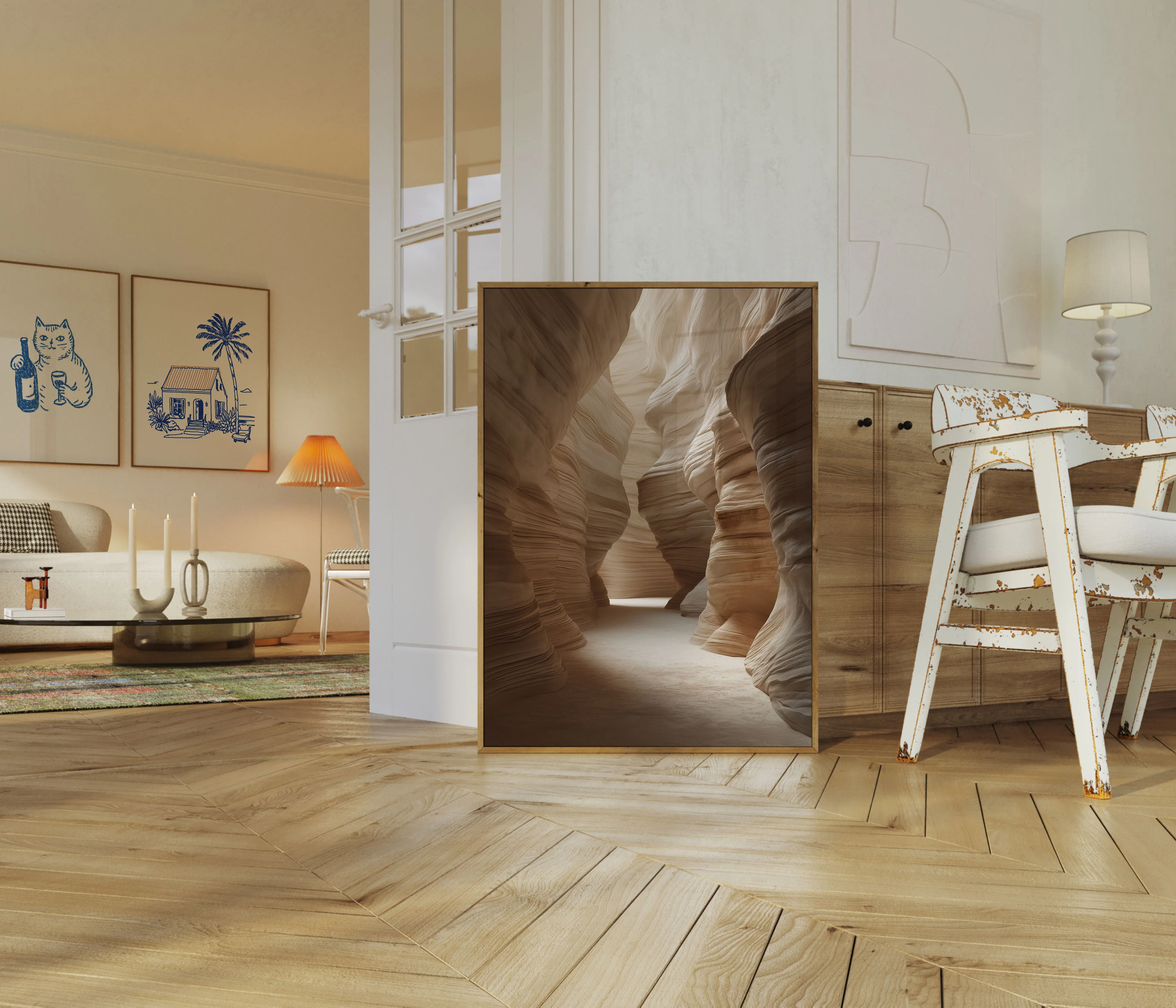 Sandstone Canyon Waves Poster - Image 5