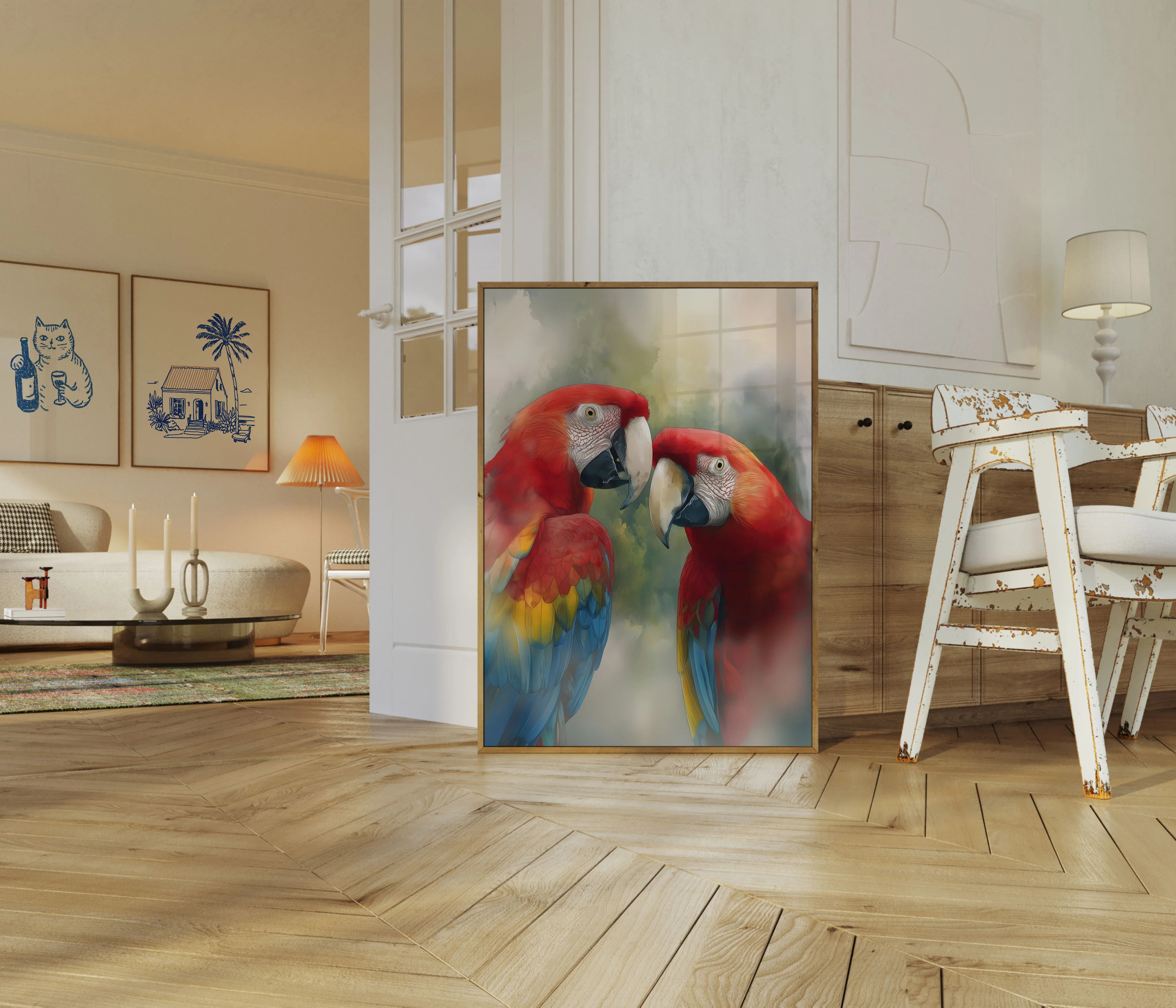 Scarlet Macaw Love Poster - Image 5