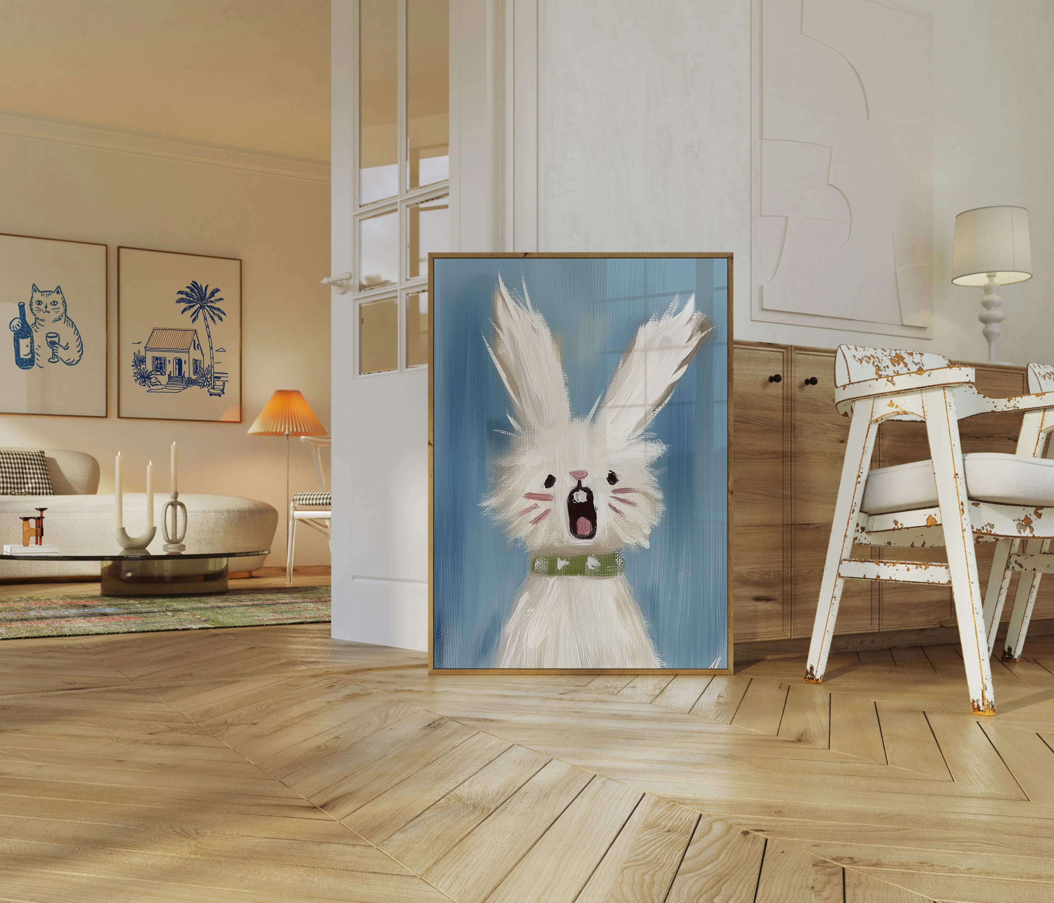 Screaming Fluffy Bunny Poster - Image 5