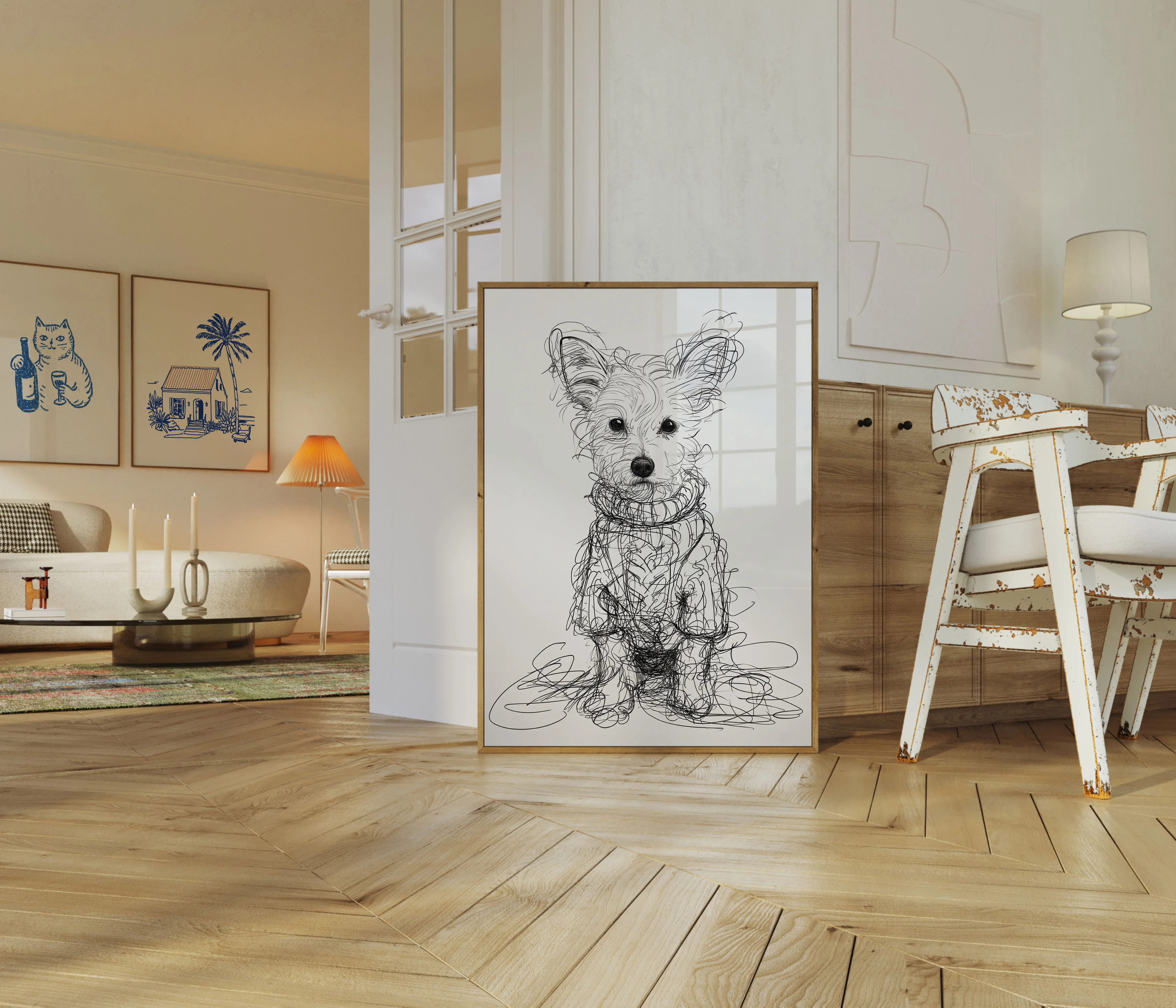 Scribbled Puppy Love Poster - Image 5