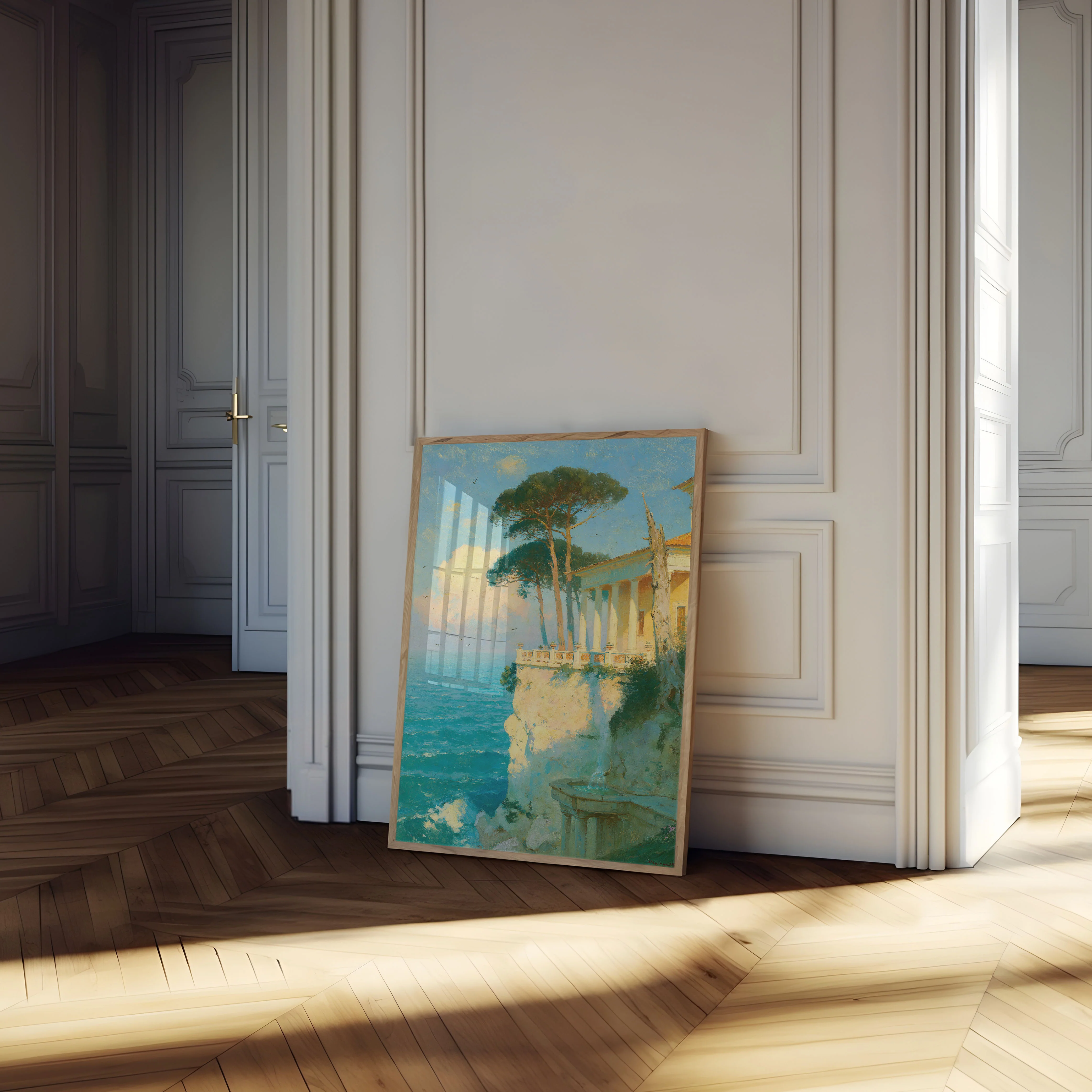 Seaside Villa Landscape Poster - Image 4