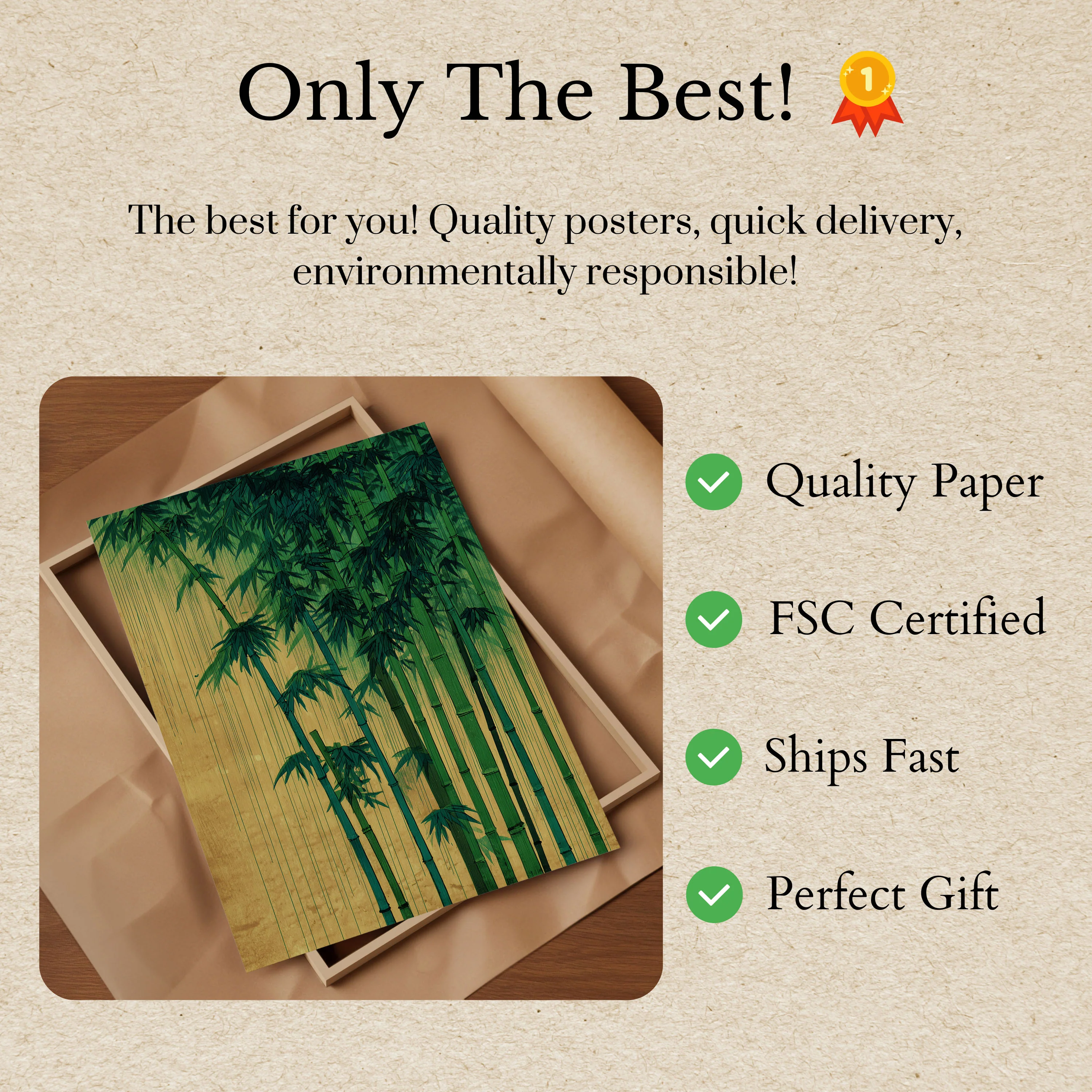 Serene Bamboo Forest Poster - Image 3
