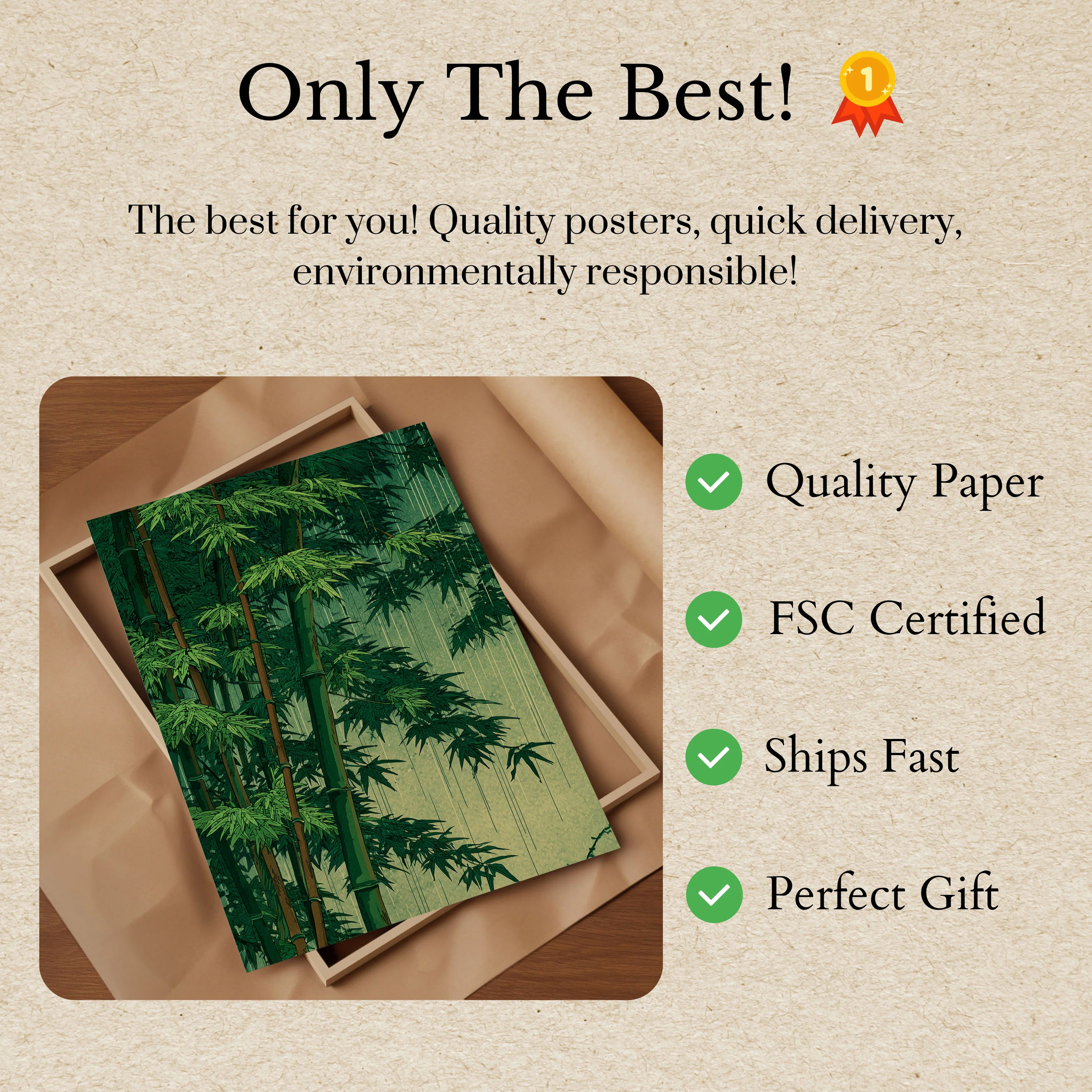 Serene Bamboo Forest Poster - Image 3