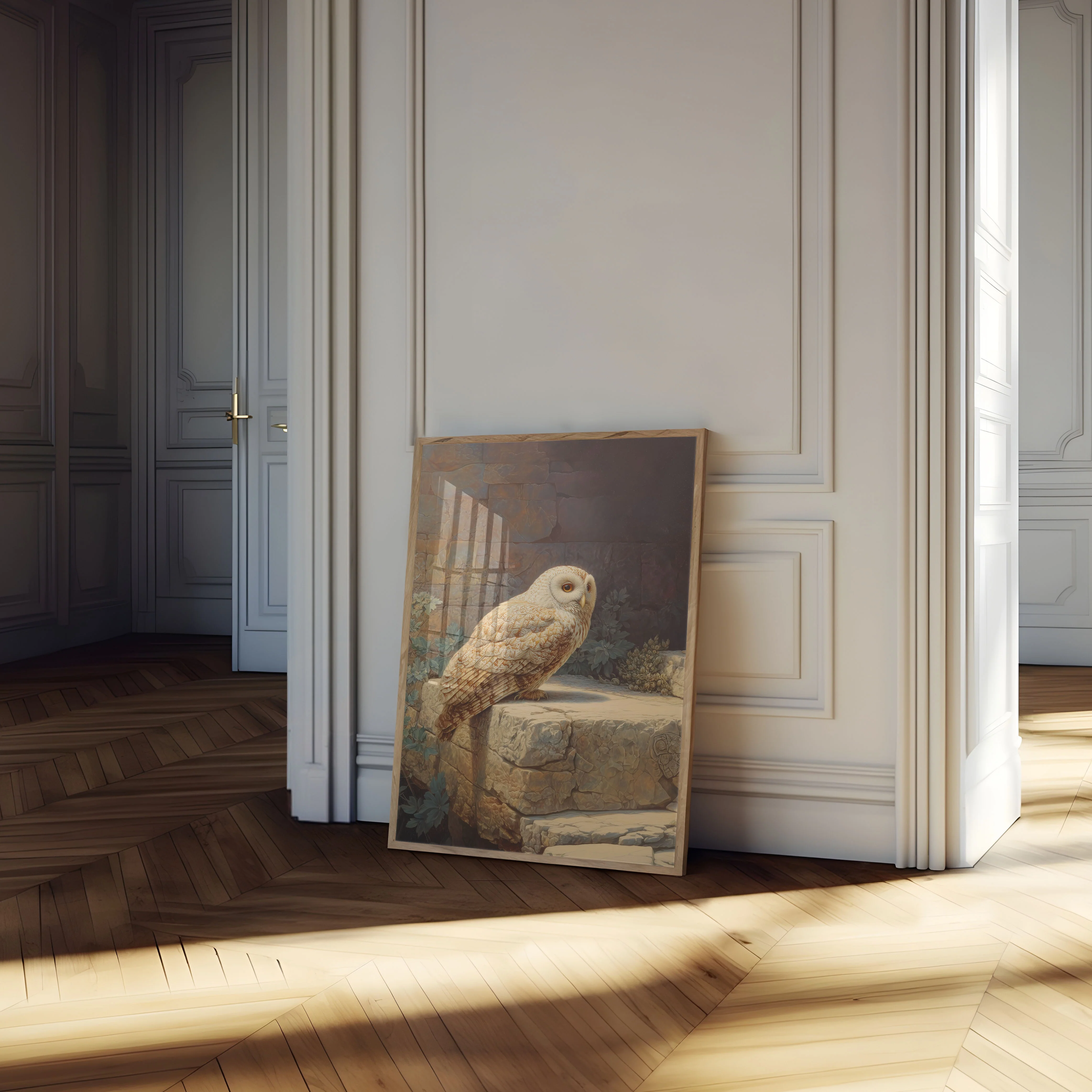 Serene Barn Owl Poster - Image 4