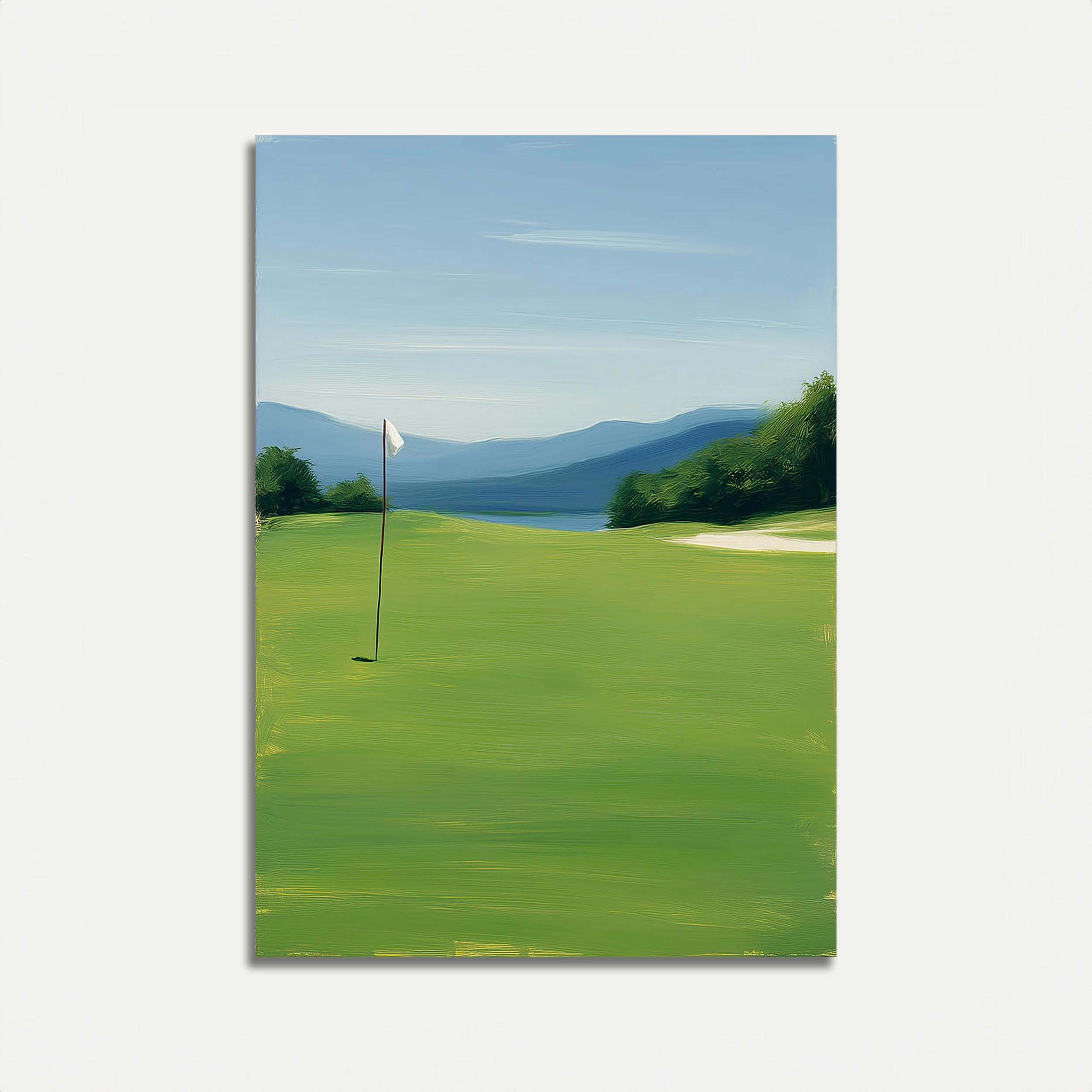 Serene Golf Course Landscape Poster