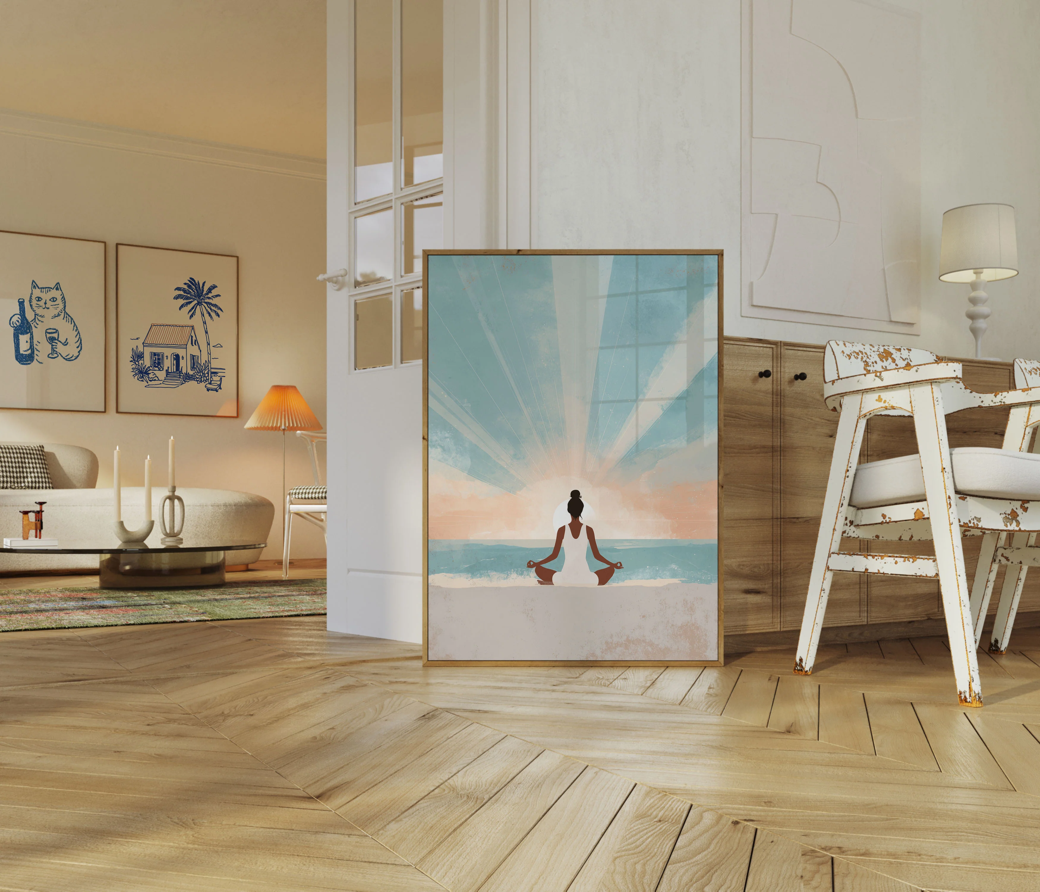 Serene Ocean Meditation Poster - Image 5