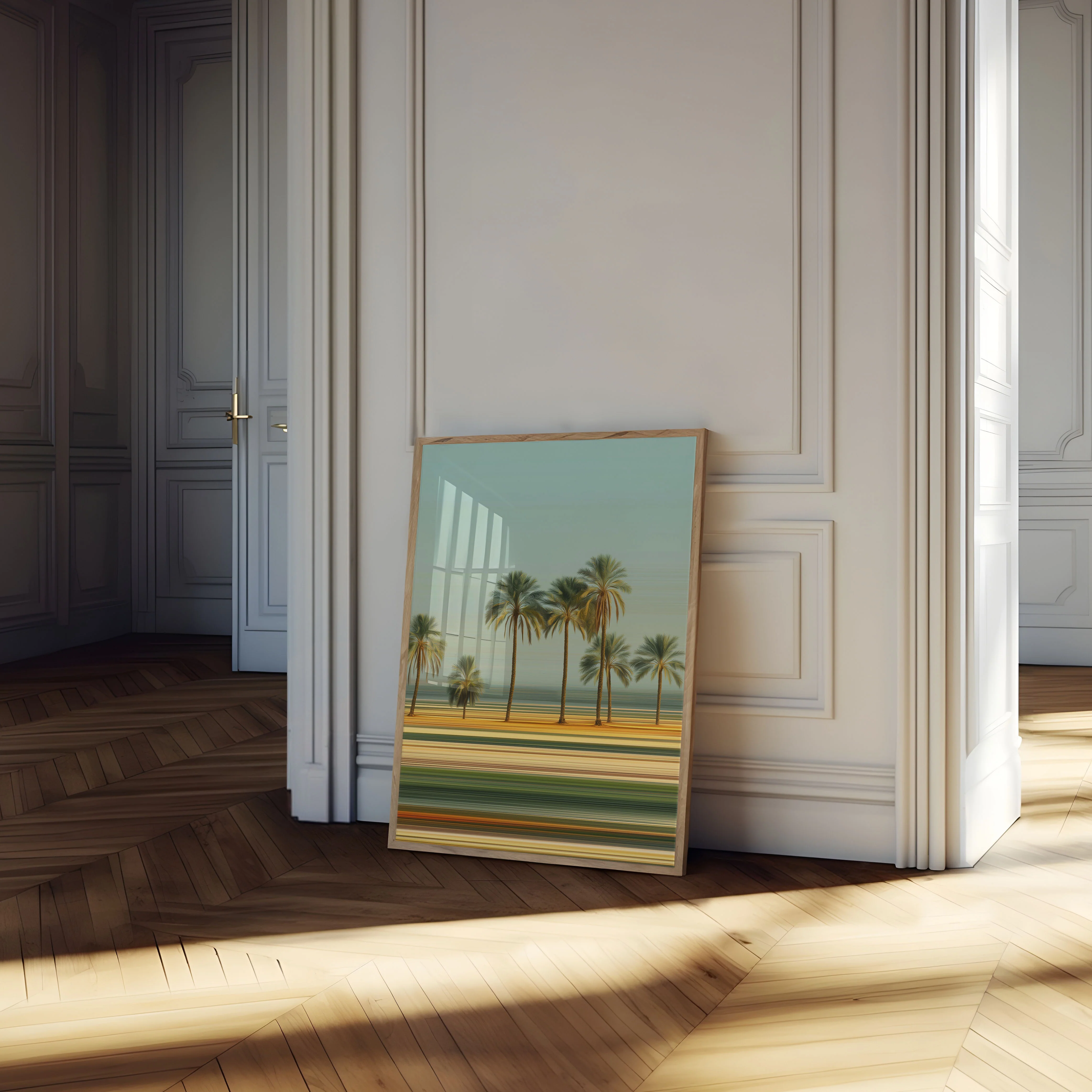 Serene Palm Trees Sunset Poster - Image 4