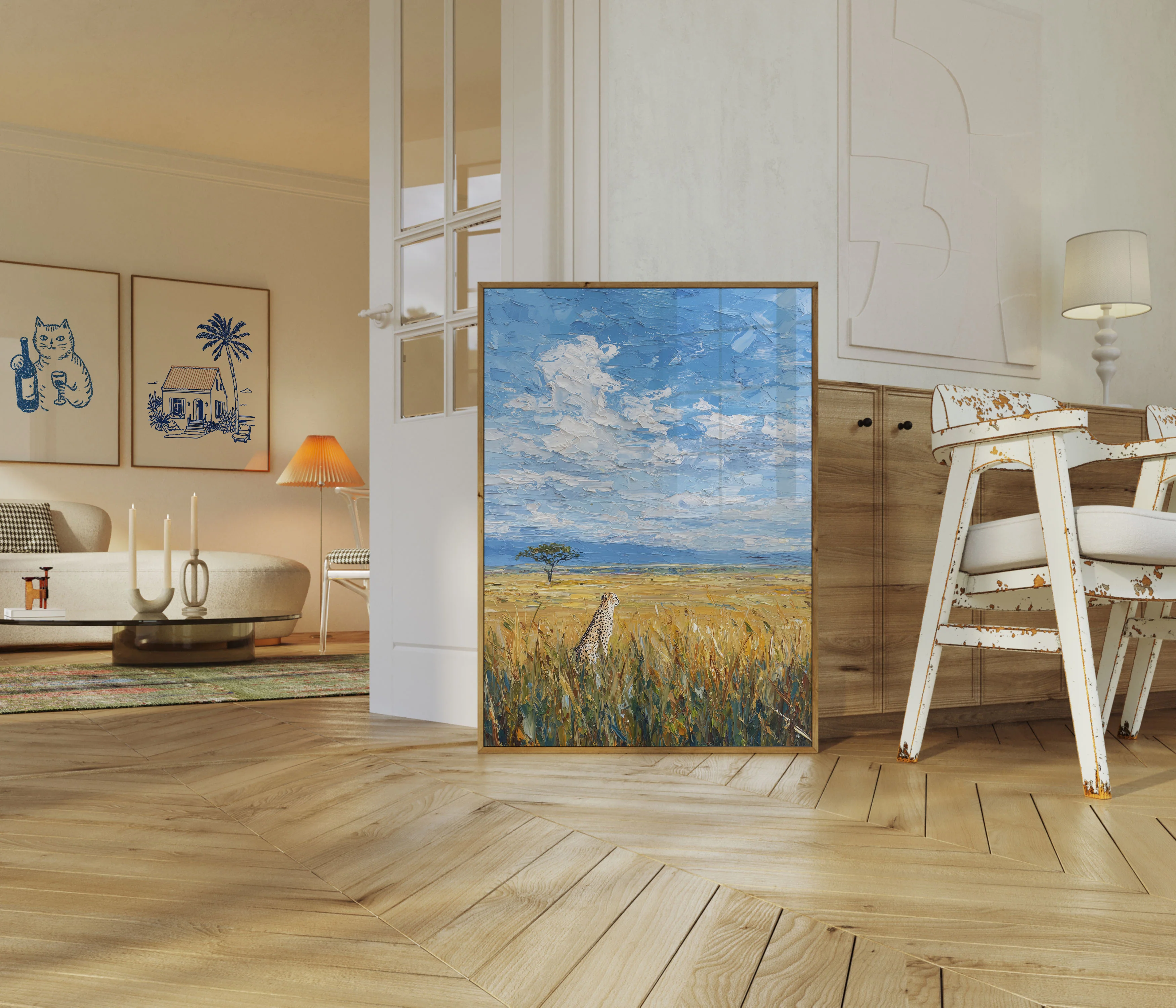 Serene Savanna Cheetah Poster - Image 5