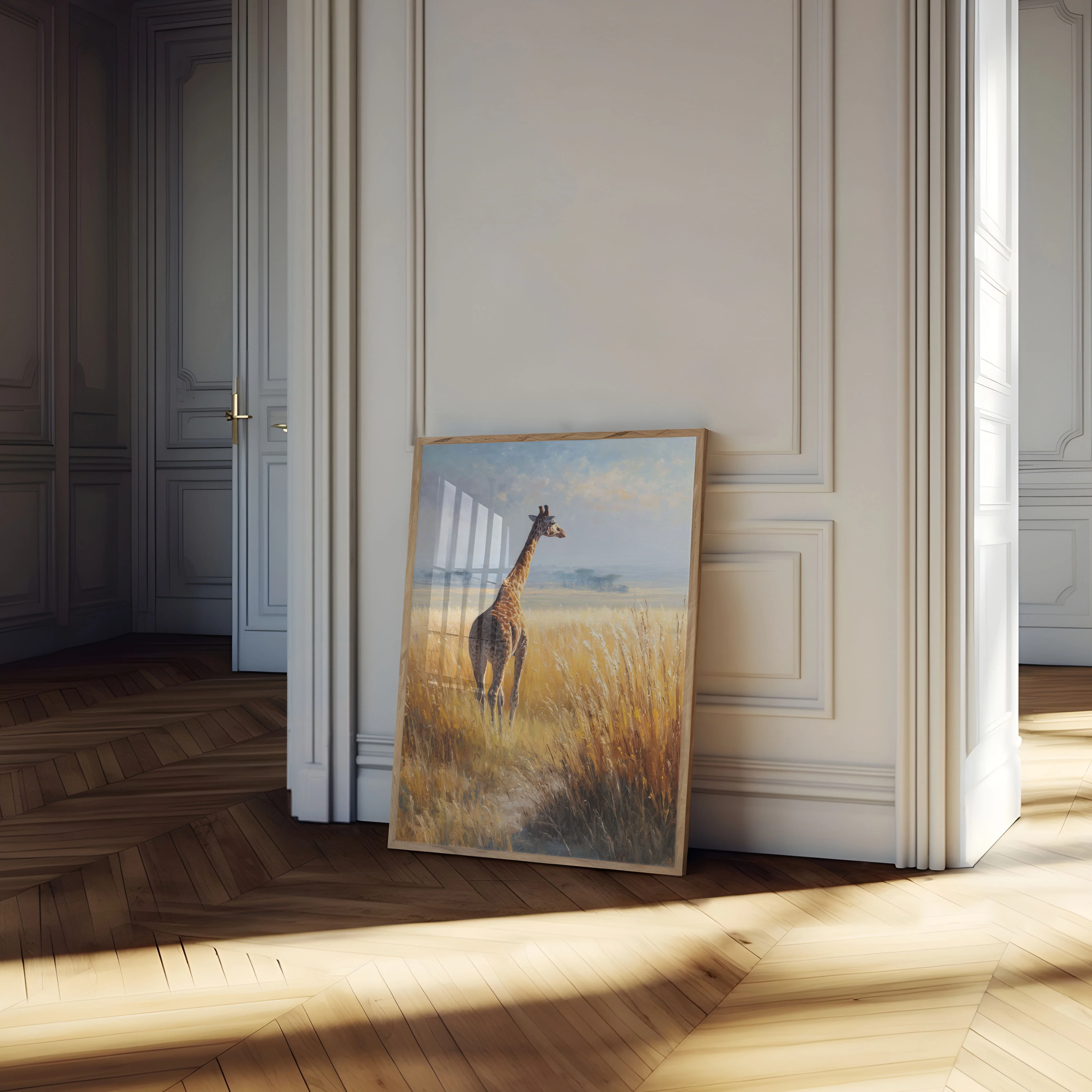 Serene Savanna Giraffe Poster - Image 4