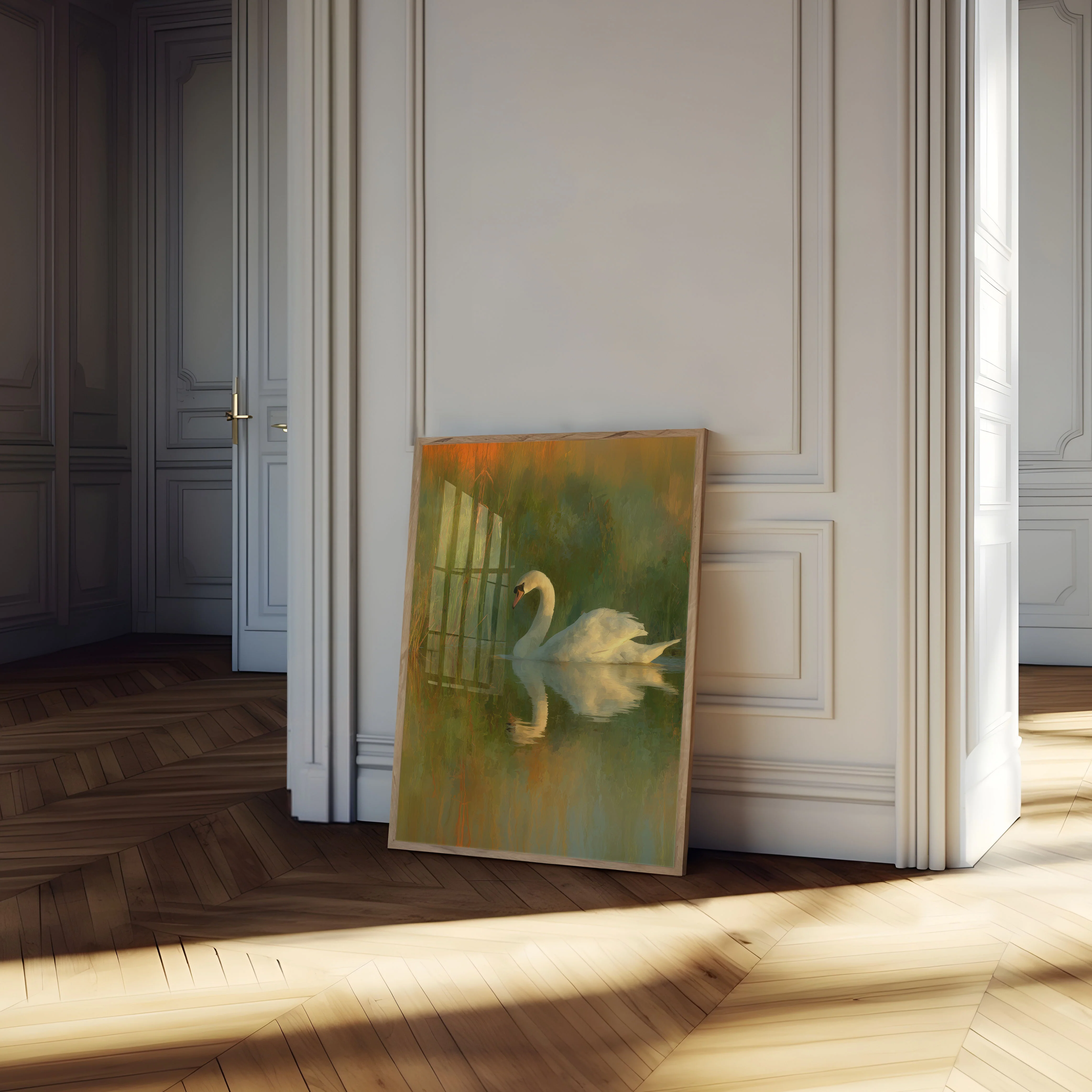 Serene Swan Lake Poster - Image 4