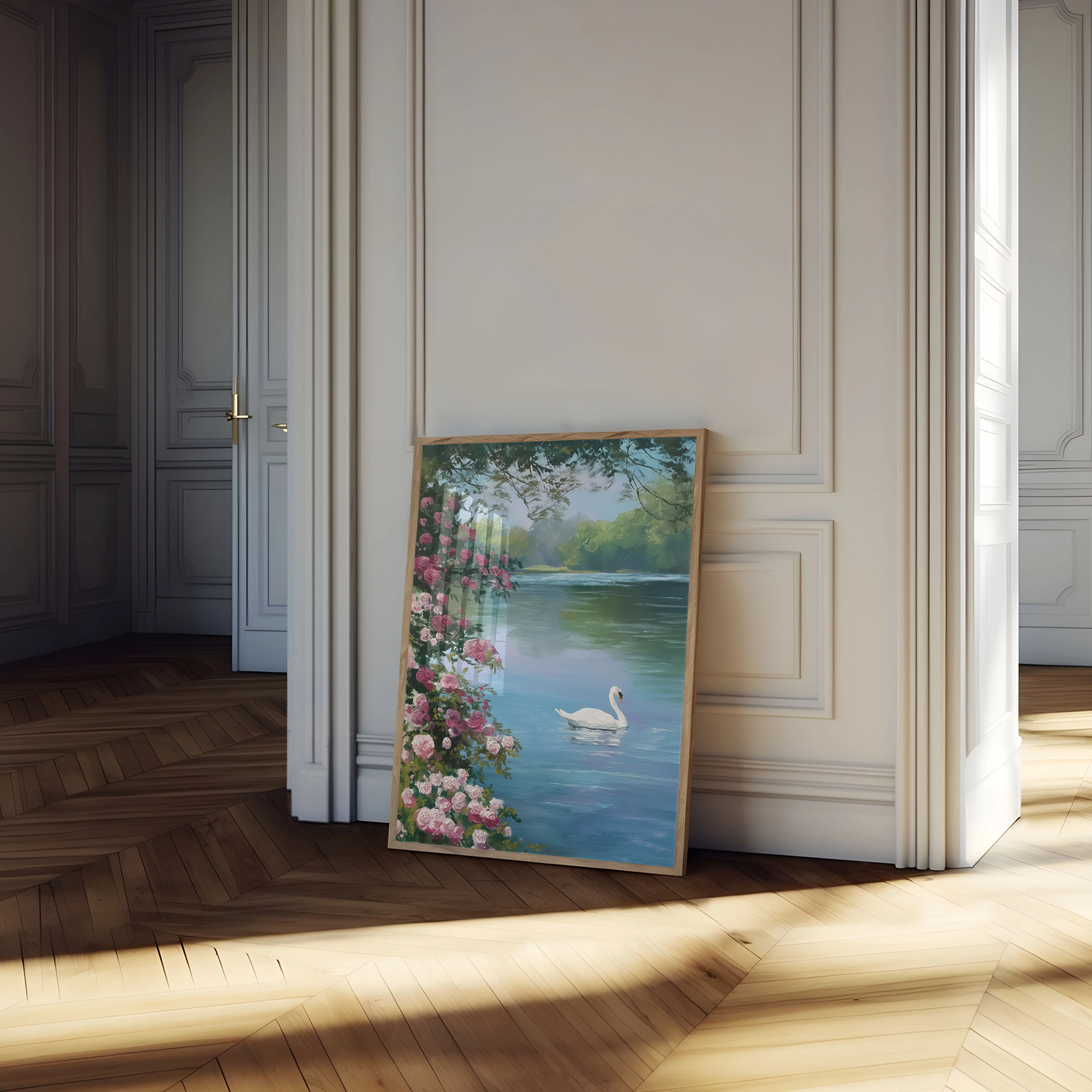Serene Swan Lake Poster - Image 4
