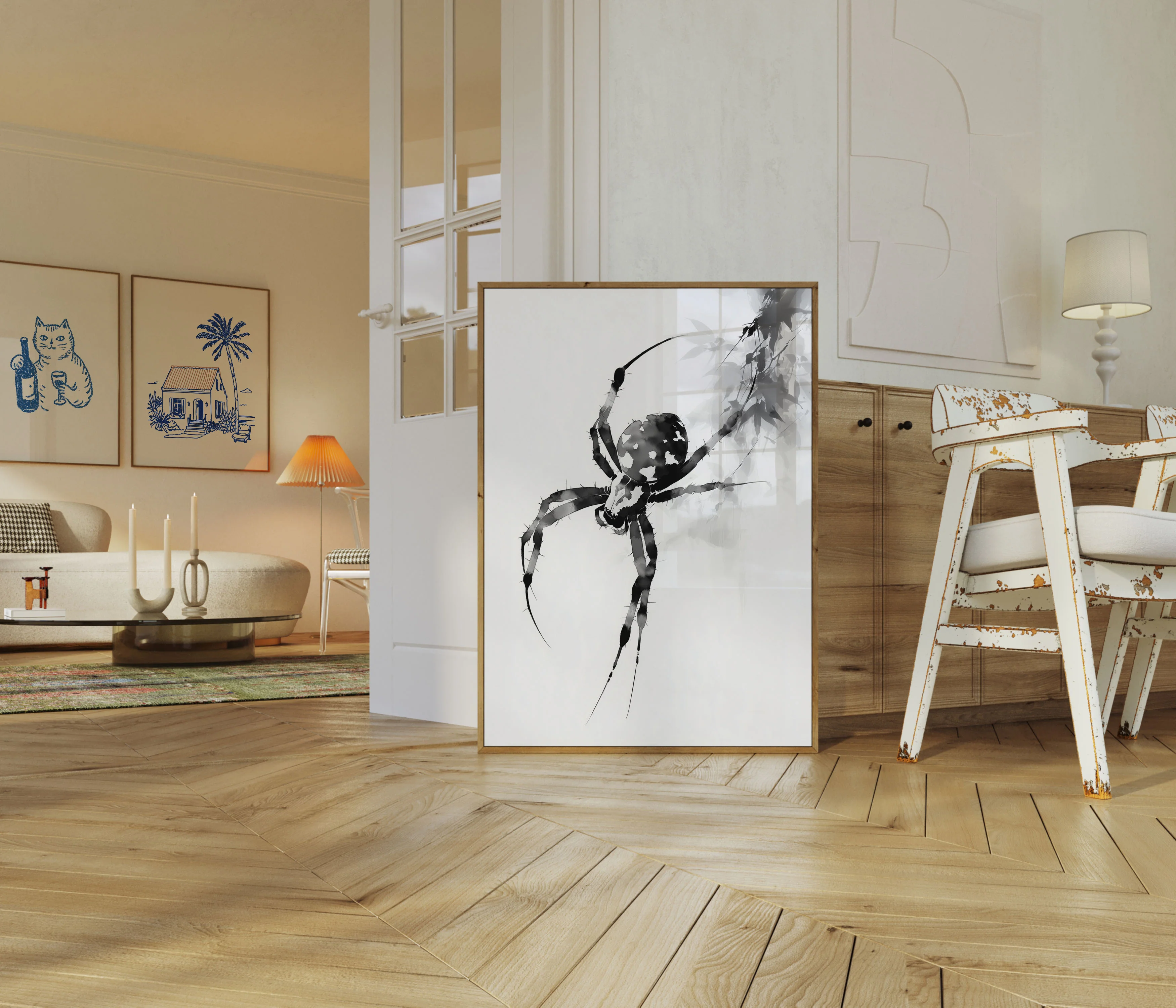 Shadowy Spider Silhouette Poster - Image 5