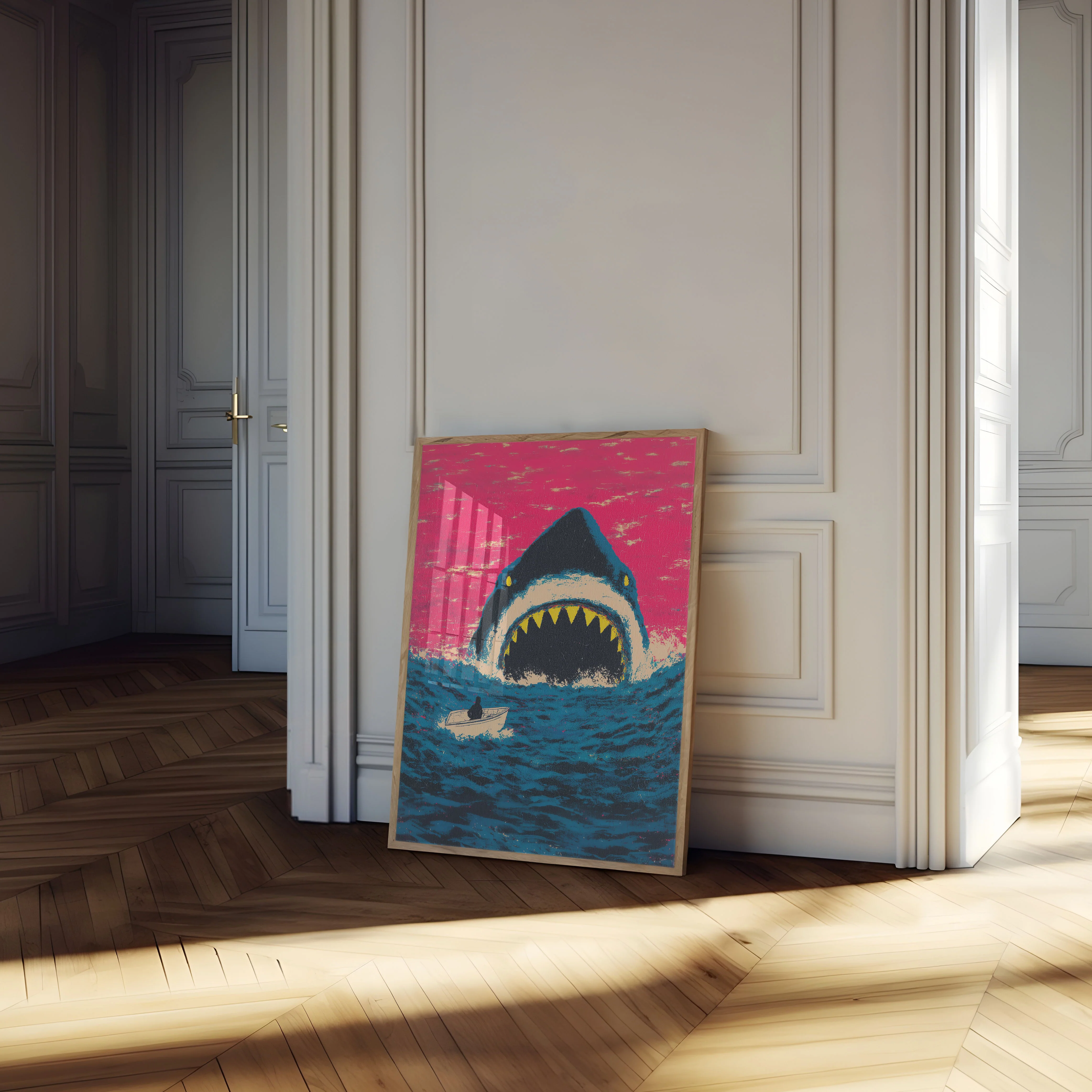 Shark Attack Ocean Poster - Image 4