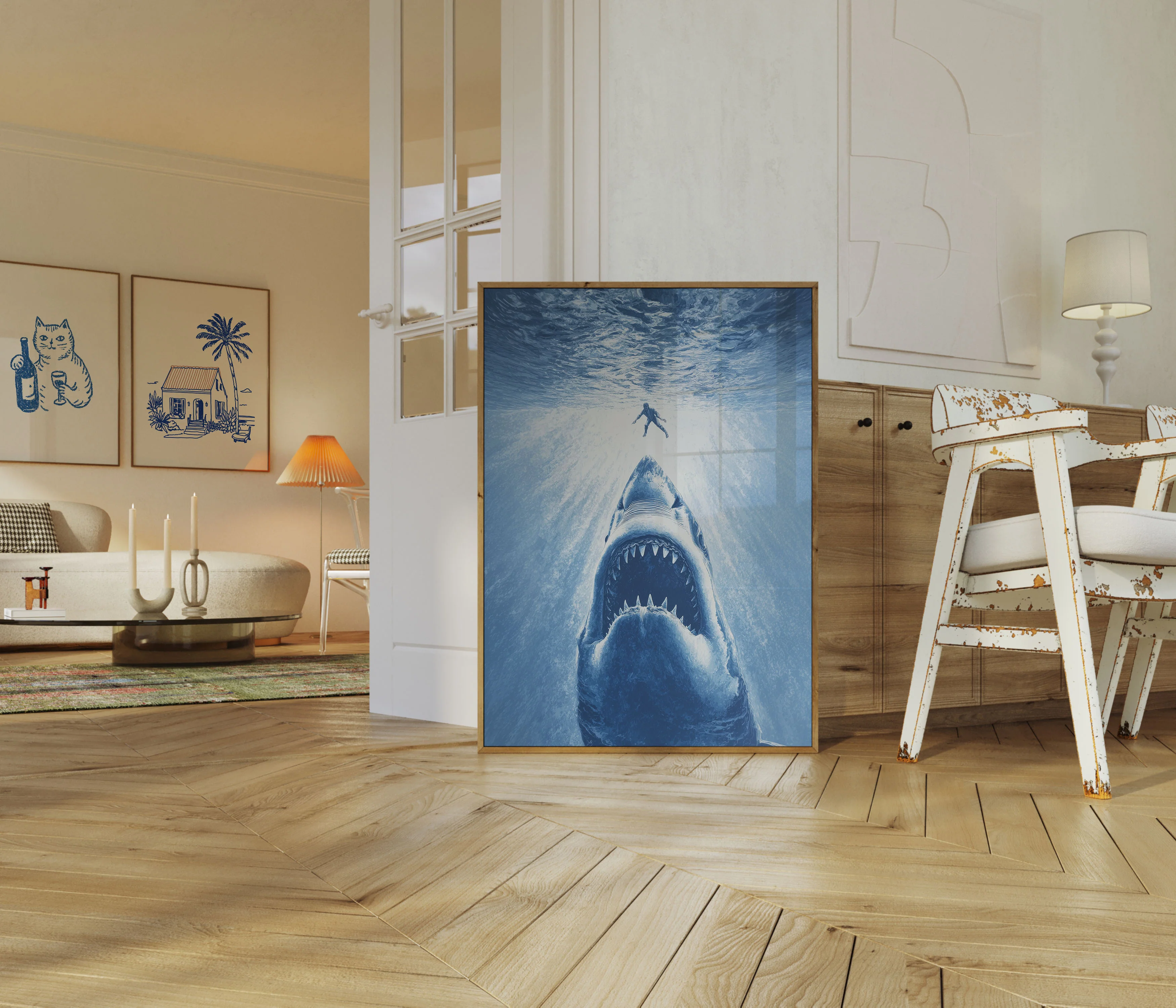 Shark Attack Underwater Poster - Image 5