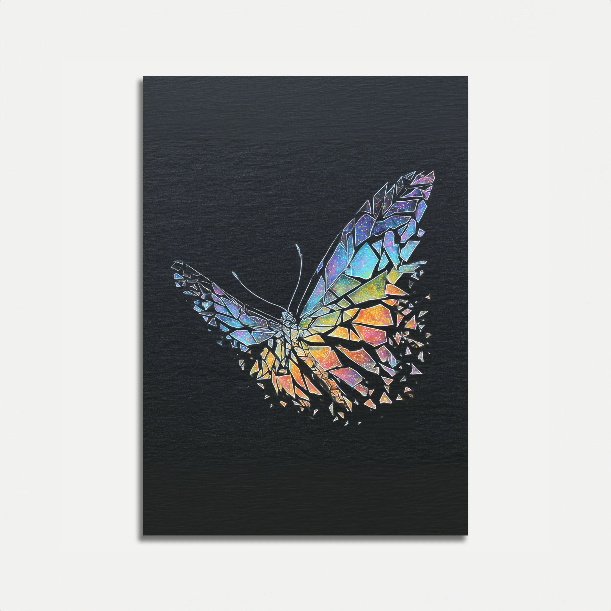Shattered Butterfly Spectrum Poster