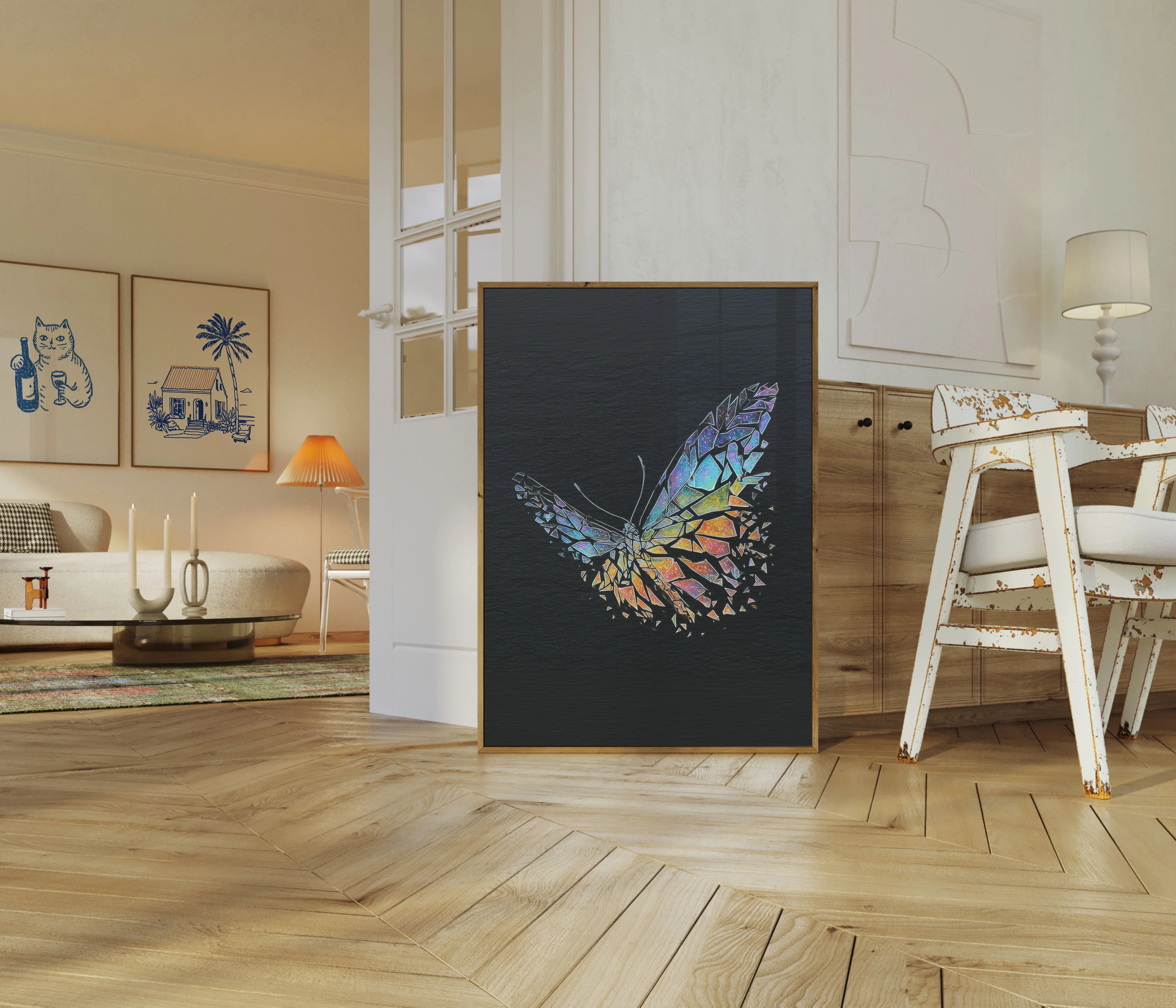 Shattered Prismatic Butterfly Poster - Image 5