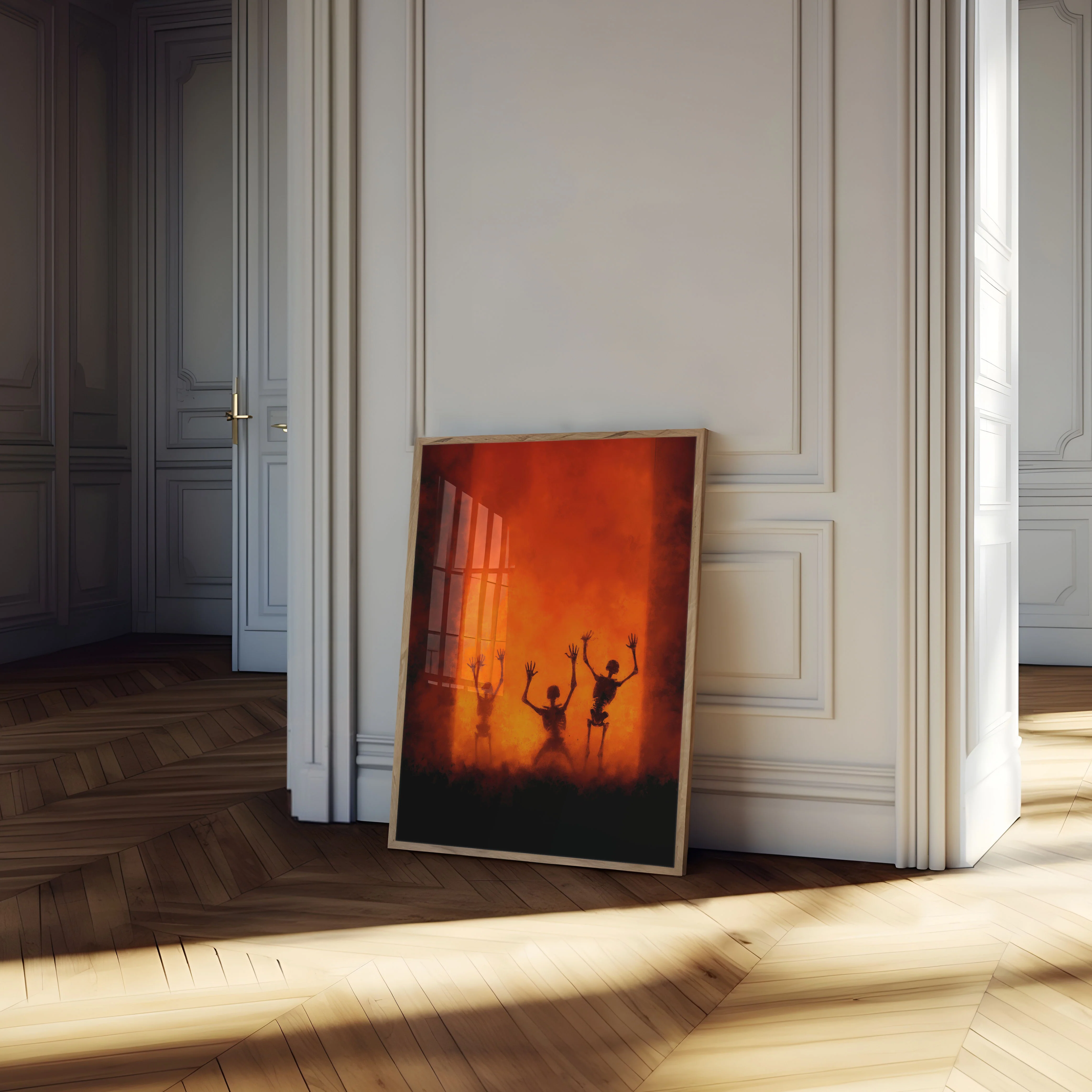 Skeletal Flame Dance Poster - Image 4
