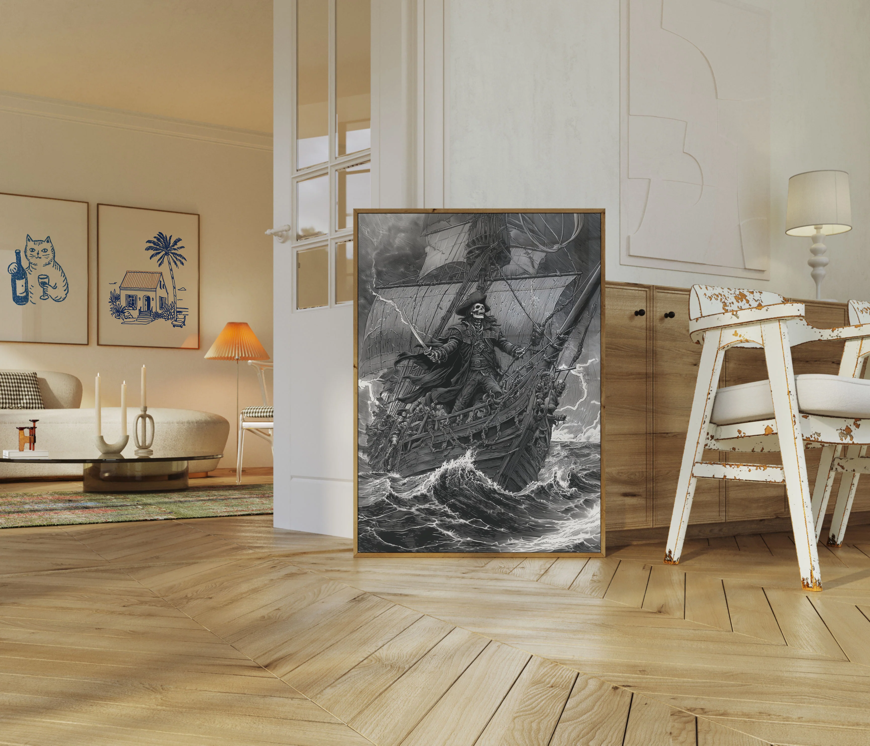 Skeletal Pirate Captain Poster - Image 5